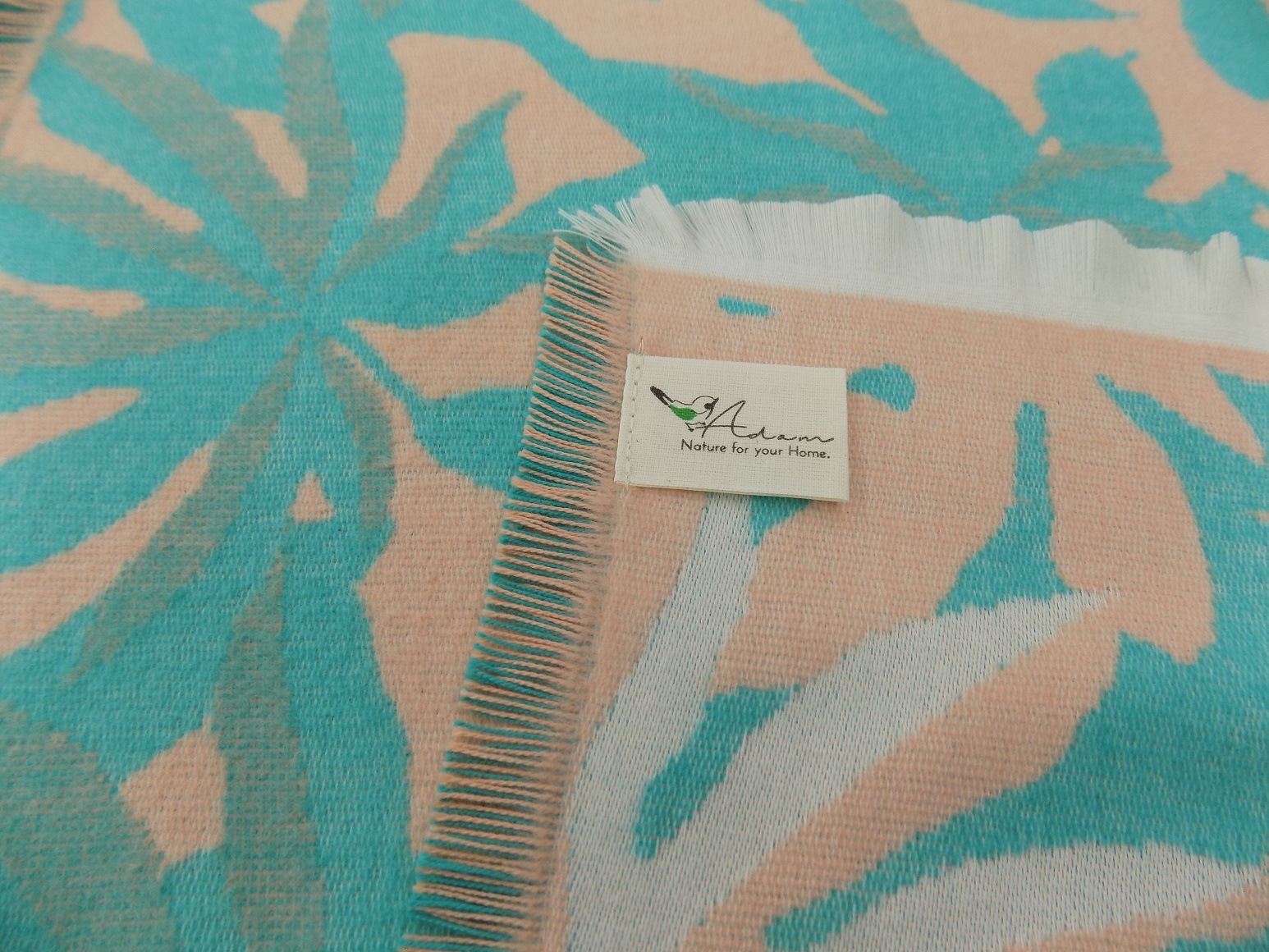 Thumbnail - Adam Wohndecke "Jungle" GOTS zertifiziert - aus Bio-Baumwolle, Kuscheldecke