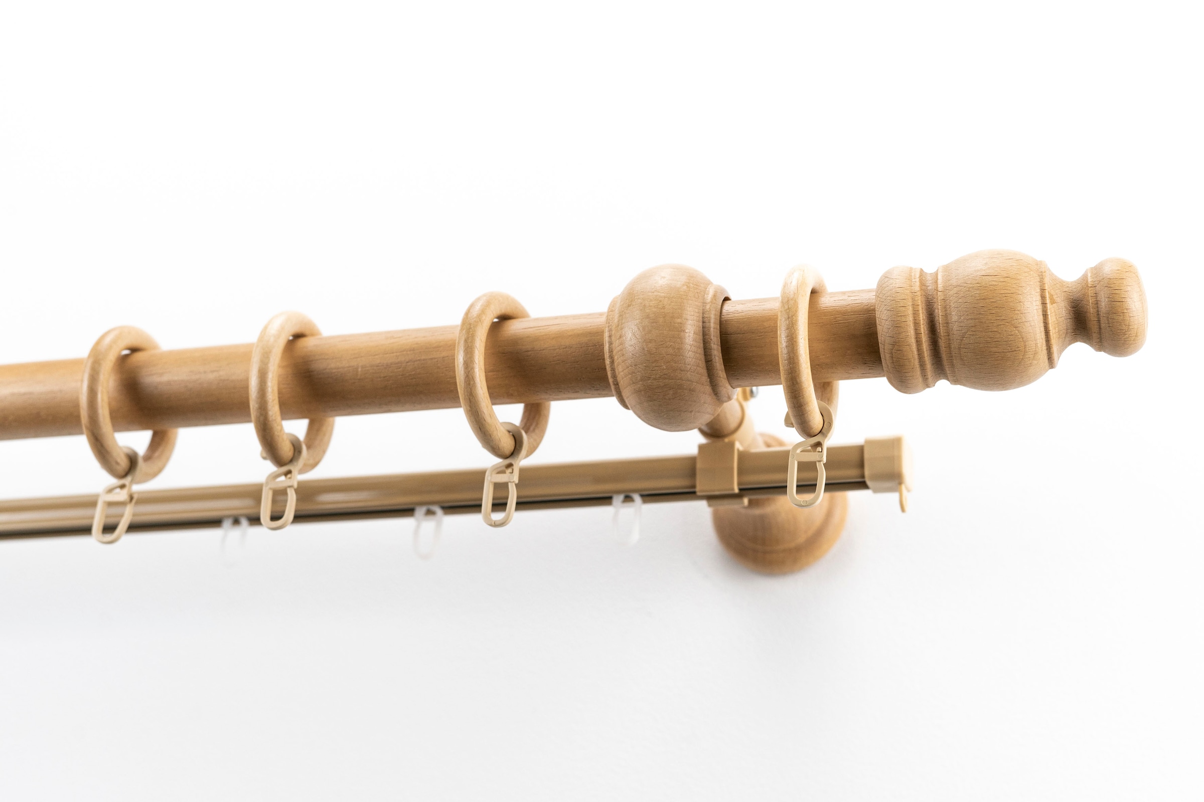 GARESA Gardinenstange "NOVA" Ø 28 mm 2 läufig-läufig Wunschmaßlänge Vorhang günstig online kaufen