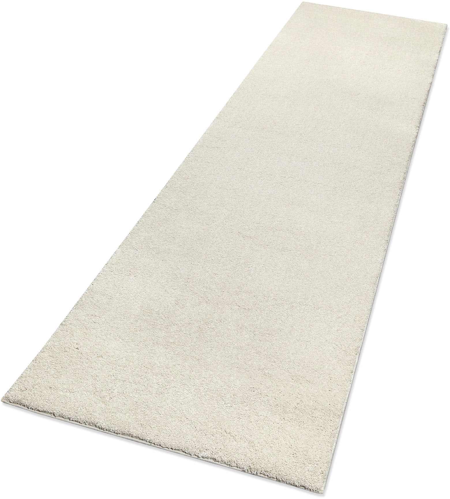 Hochflor-Teppich OTTO HOME "Yvaine, auch als Läufer erhältlich", beige, B:80cm H:25mm L:230cm, Polyester, Teppiche, Langflor, Shaggy, dichter weicher Hochflor, meliert, Wohnzimmer