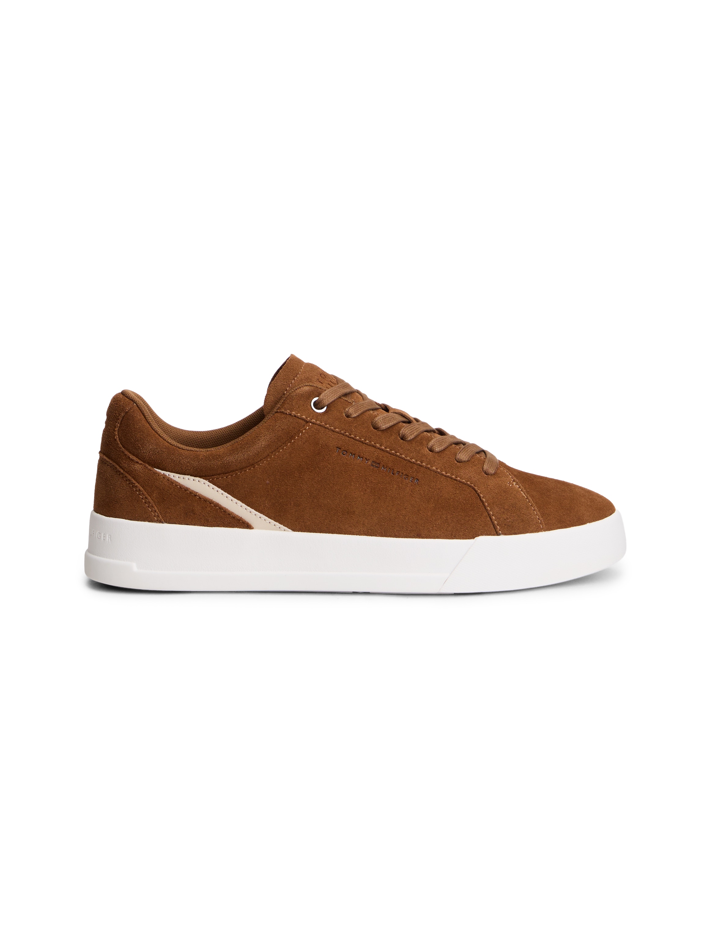 Tommy Hilfiger Sneaker »TH COURT PREMIUM SUEDE«  Freizeitschuh, Halbschuh, Schnürer im Retro-Look
