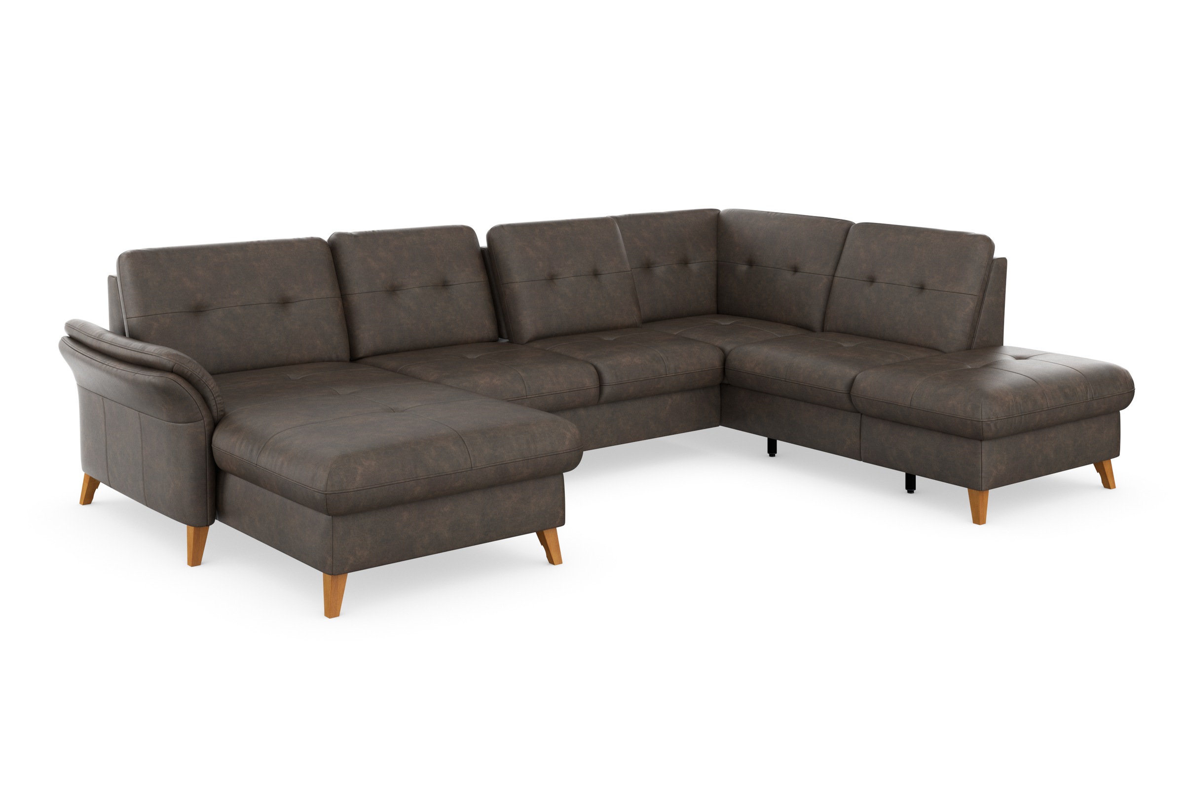 sit&more Wohnlandschaft »Göteborg«, inkl. Sitztiefenverstellung, wahlweise mit Bettfunktion & Bettkasten