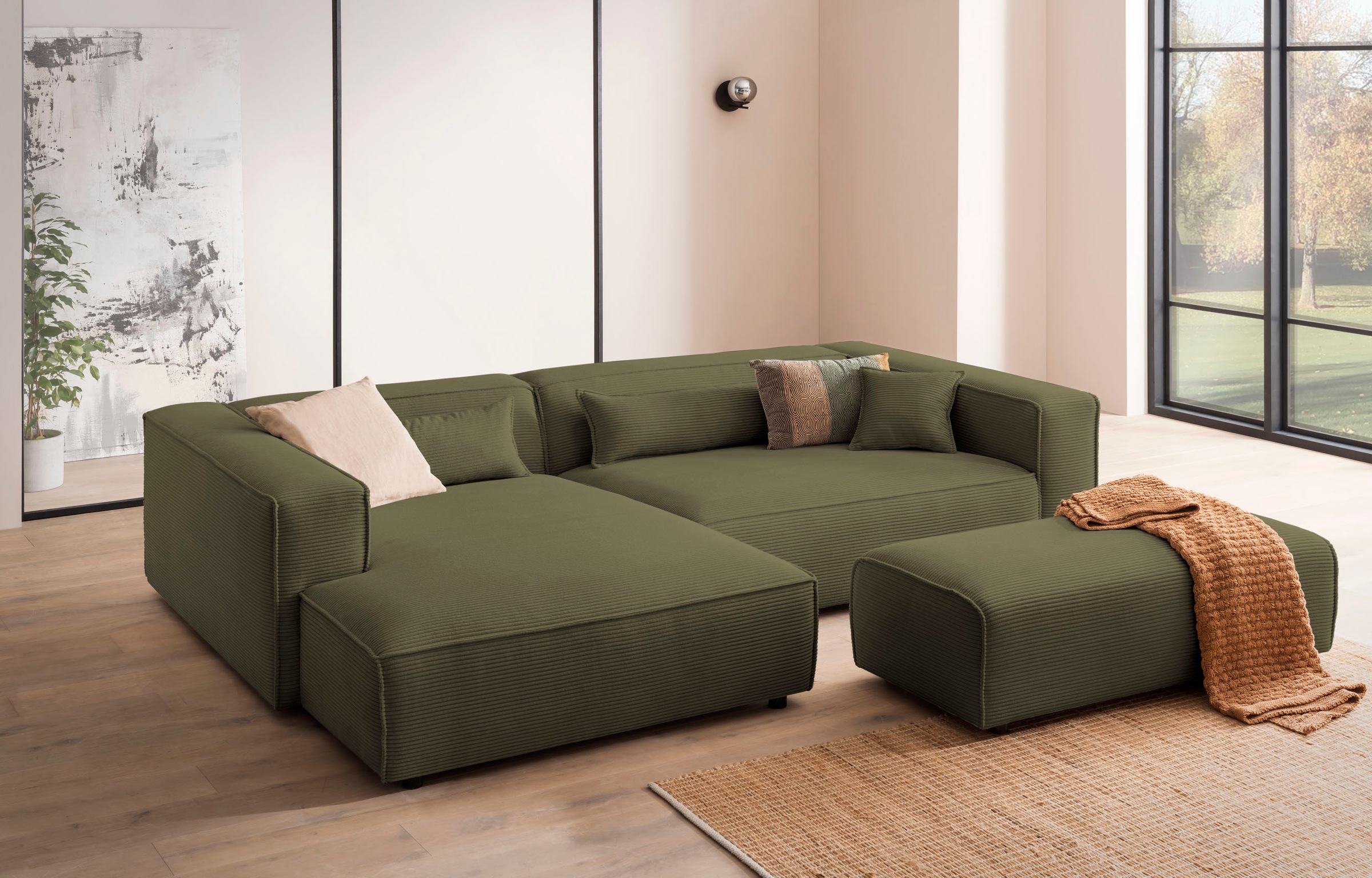 LeGer Home by Lena Gercke Polsterecke "PIARA XXL, L-Form, Schlaffunktion, C günstig online kaufen