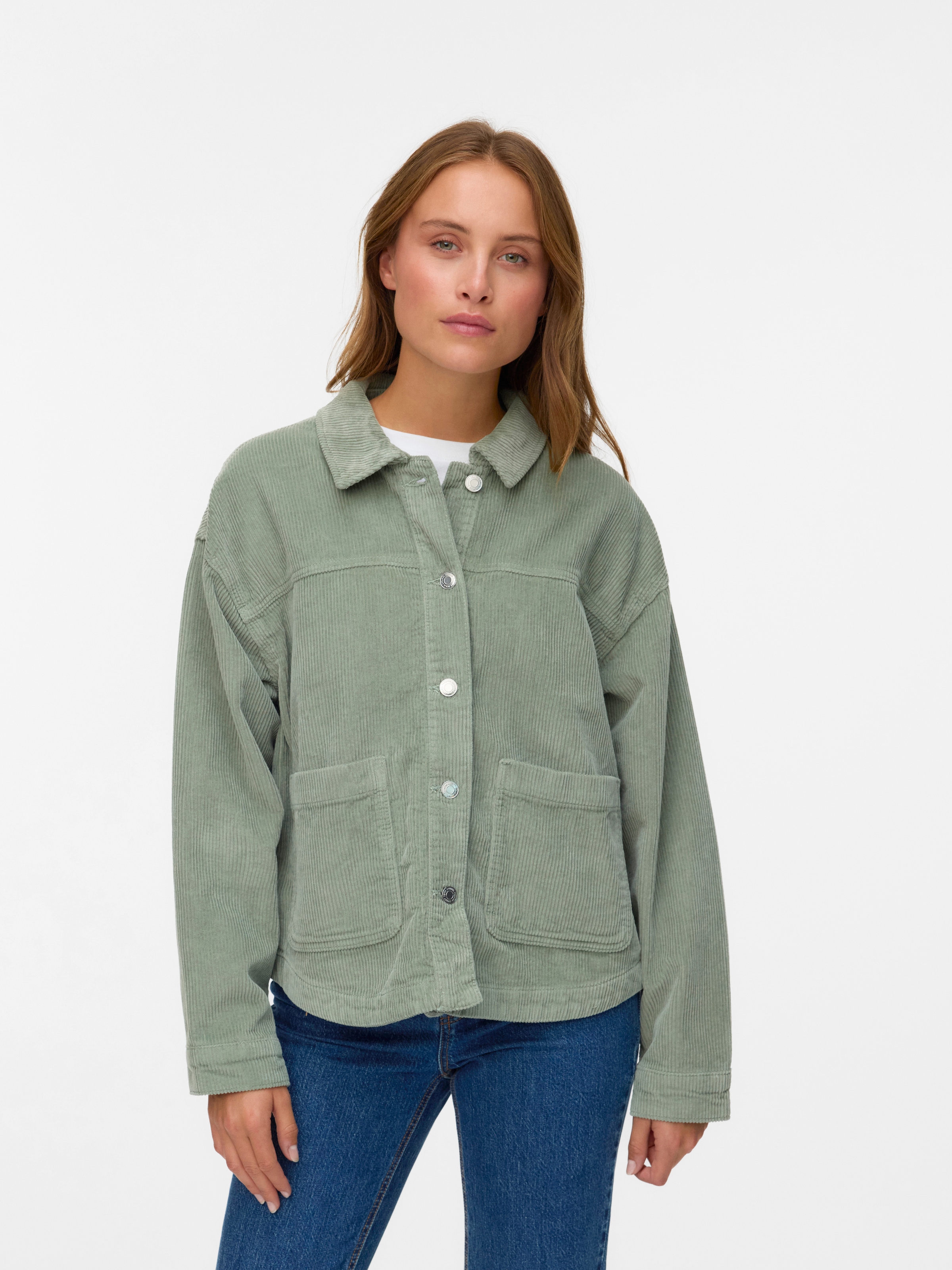 Vero Moda Cordjacke "VMJAMIE LS CORDUROY SHACKET MIX NOOS" günstig online kaufen