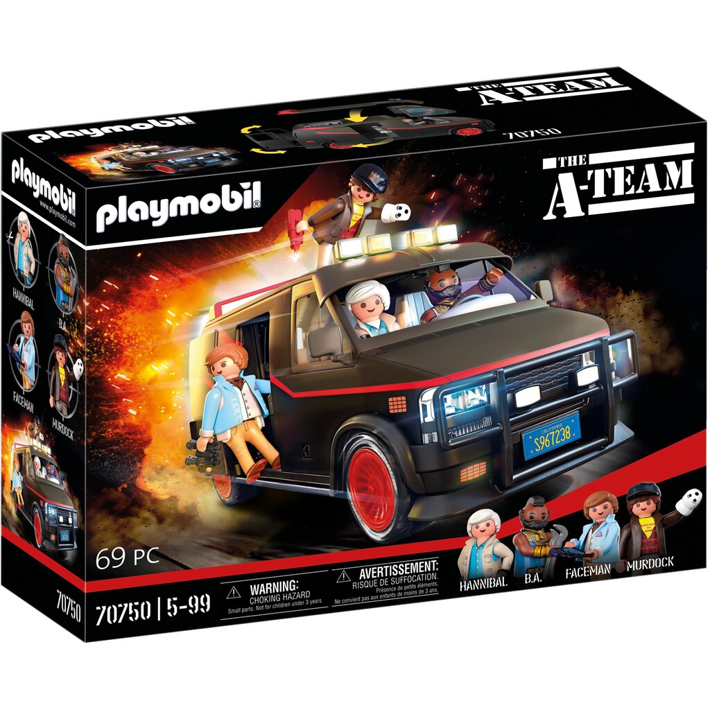 Playmobil® Konstruktions-Spielset »A-Team Van (70750)«, (69 St.)