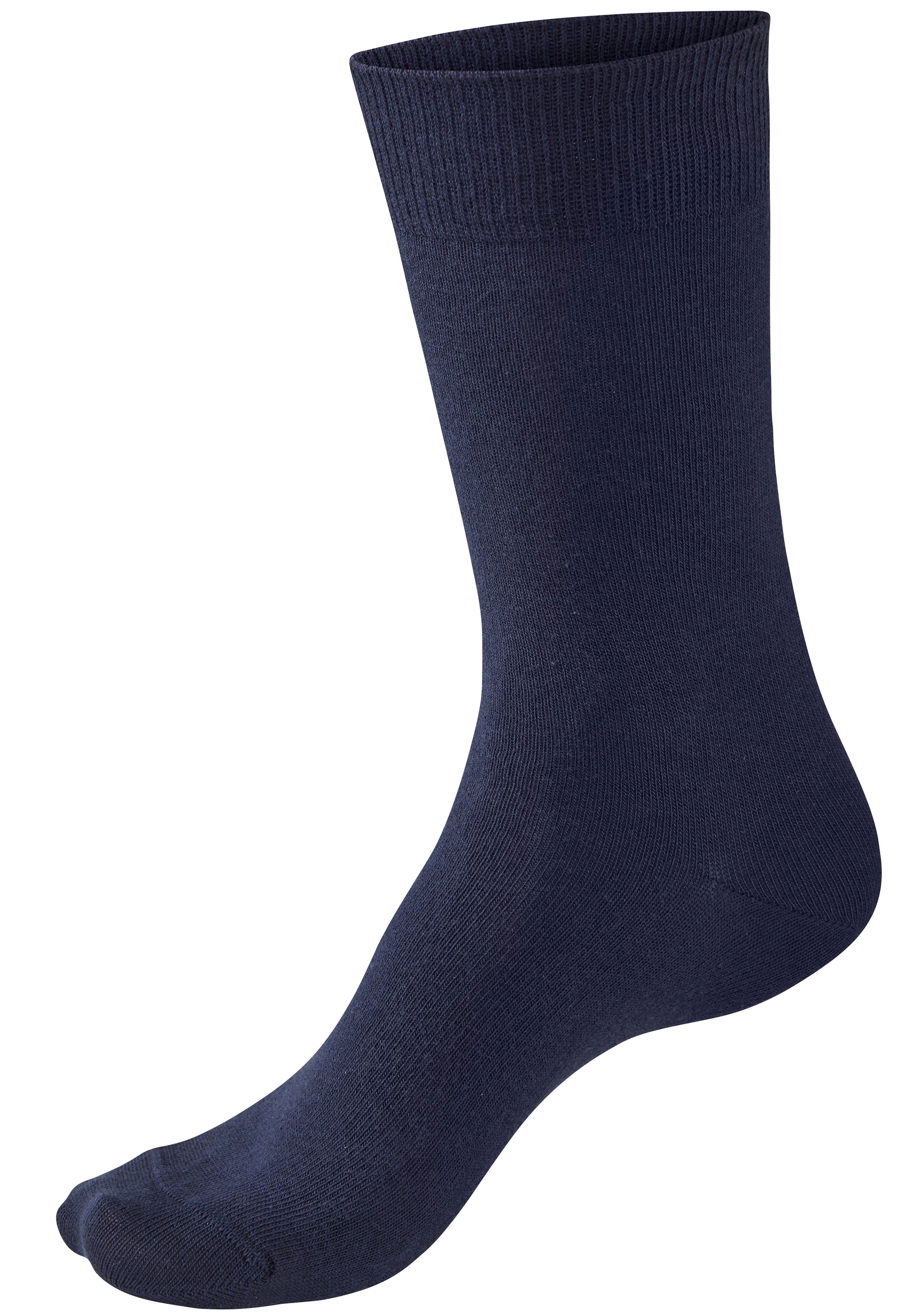 H.I.S Freizeitsocken »Damen und Herren Atmungsaktiver Baumwollanteil; Business, Basic« Packung, 10 Stk. tlg. mit weichen Rippbündchen