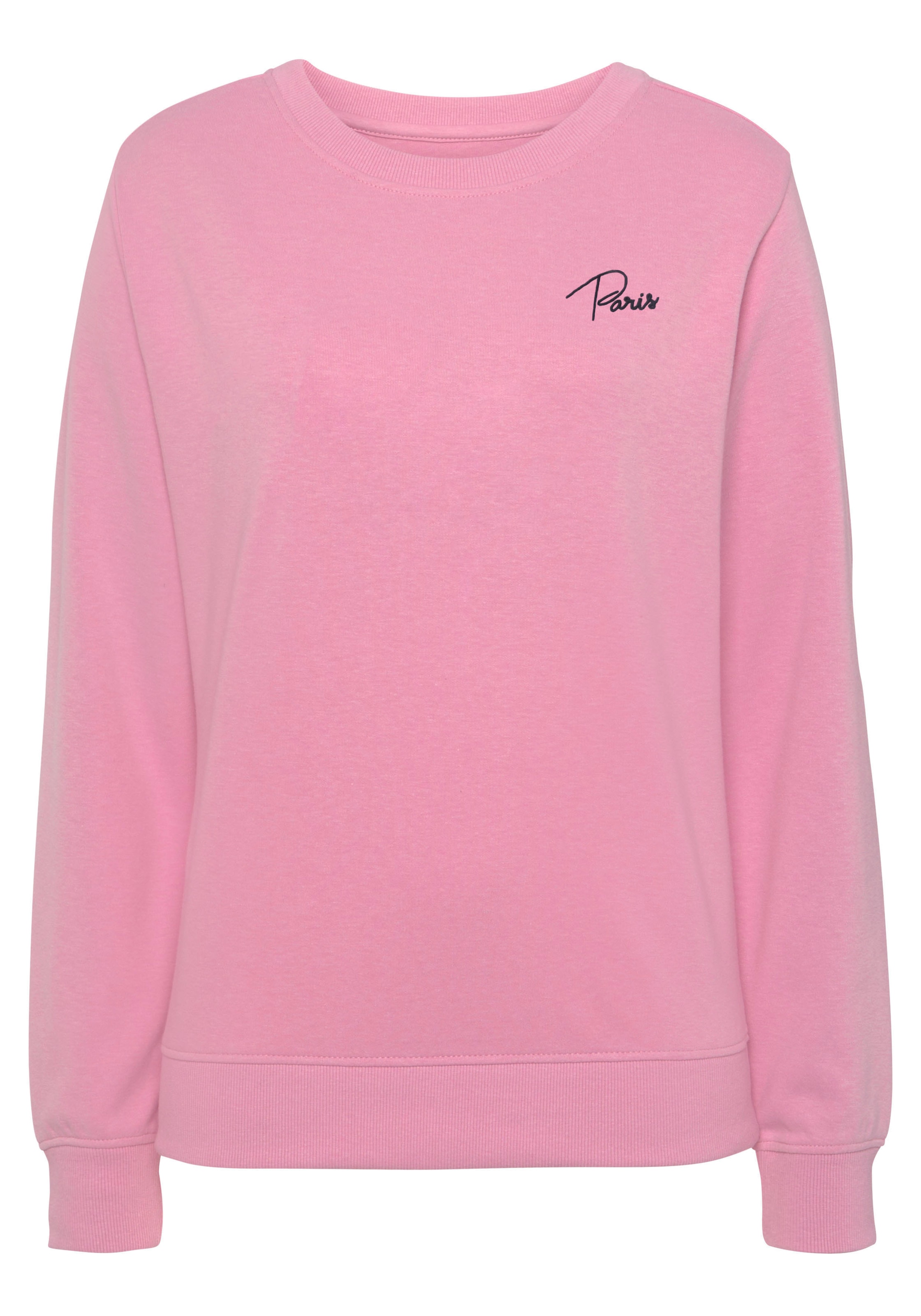 Vivance Sweatshirt, (1 tlg.), Sweatshirt mit Frontprint, Loungeanzug