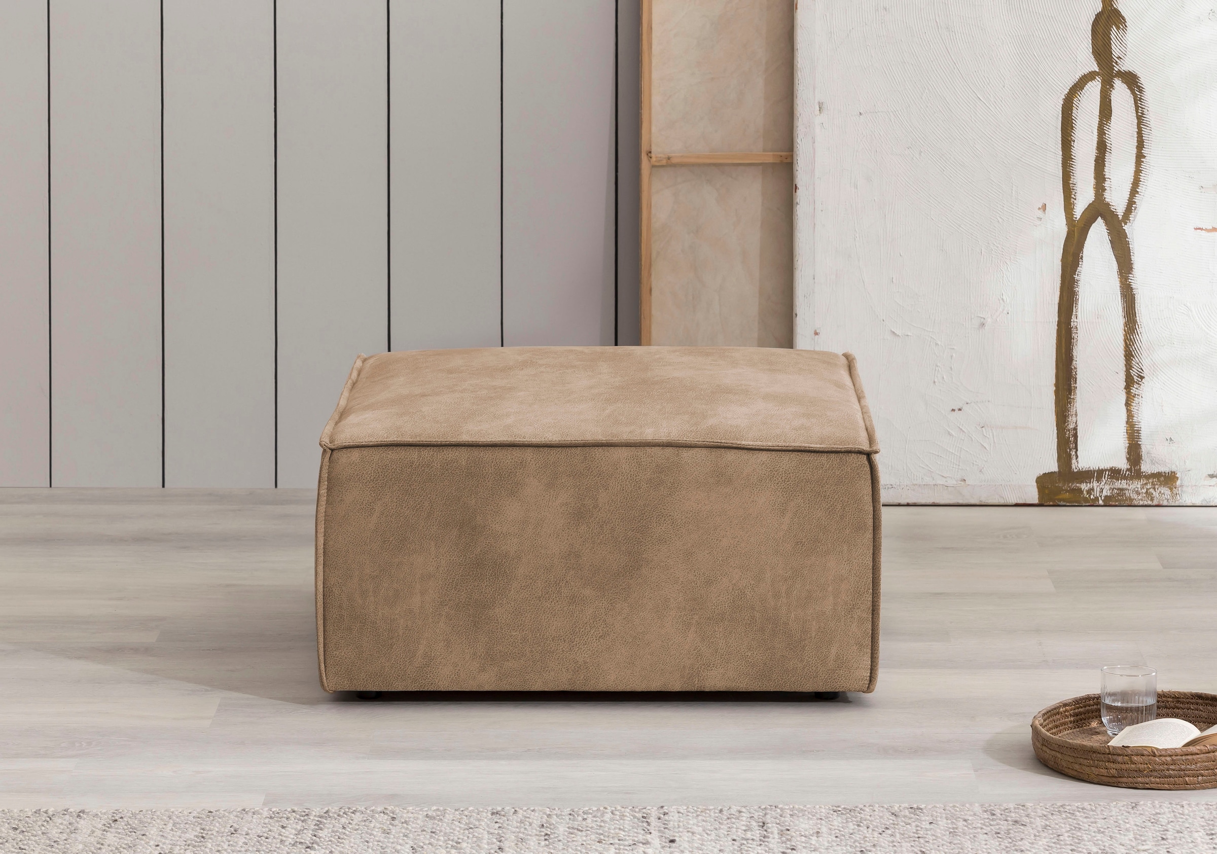 Home affaire Hocker "SHERWOOD" Hocker quadratisch, ideale Ergänzung zum Lov günstig online kaufen