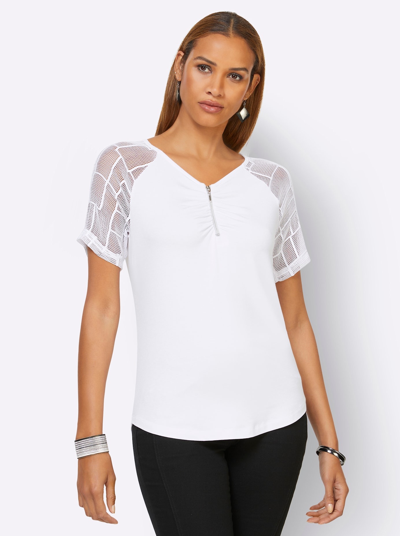 creation L Spitzenshirt "Shirt" 1 Stk. tlg. günstig online kaufen