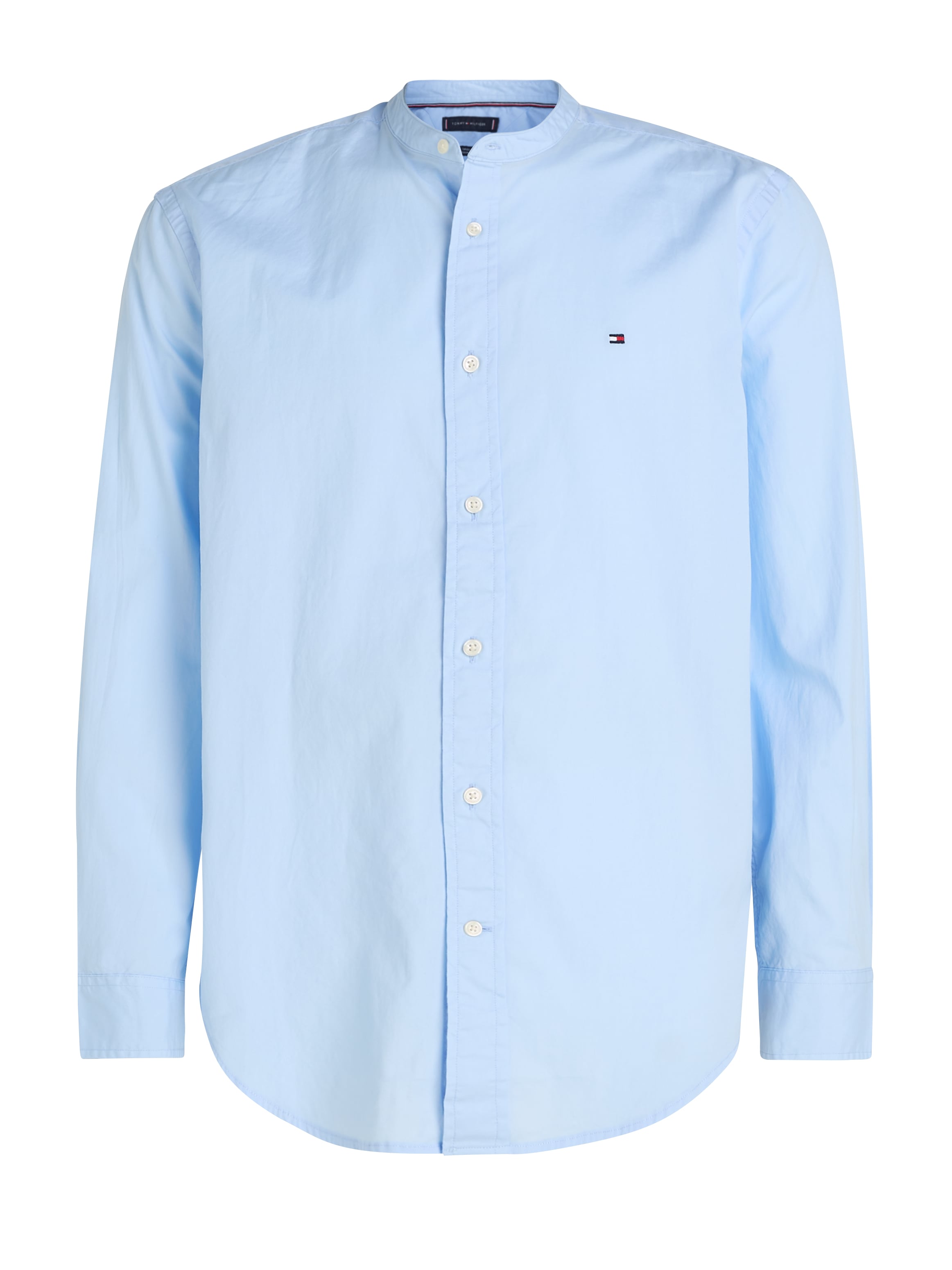 Tommy Hilfiger Langarmhemd »FLEX POPLIN SOLID MAO RF SHIRT«