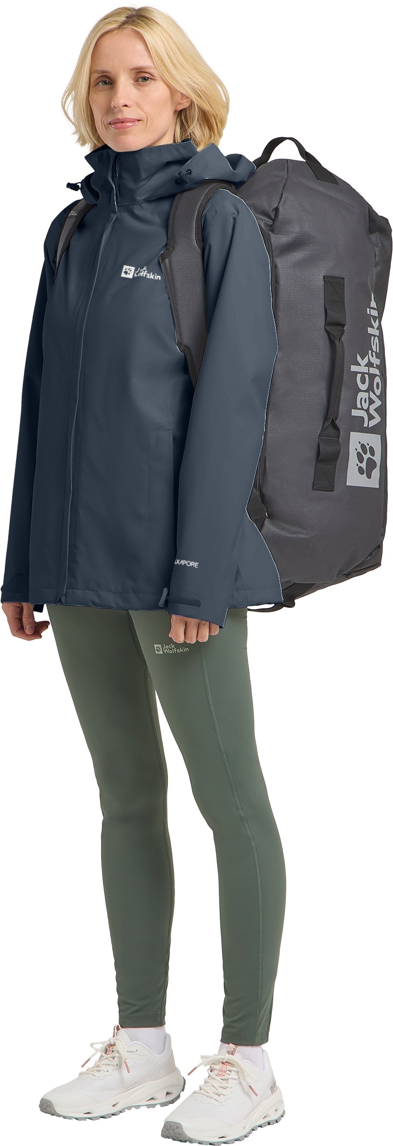 Jack Wolfskin Funktionsjacke »TRAILTIME 2L JKT W«, mit Kapuze