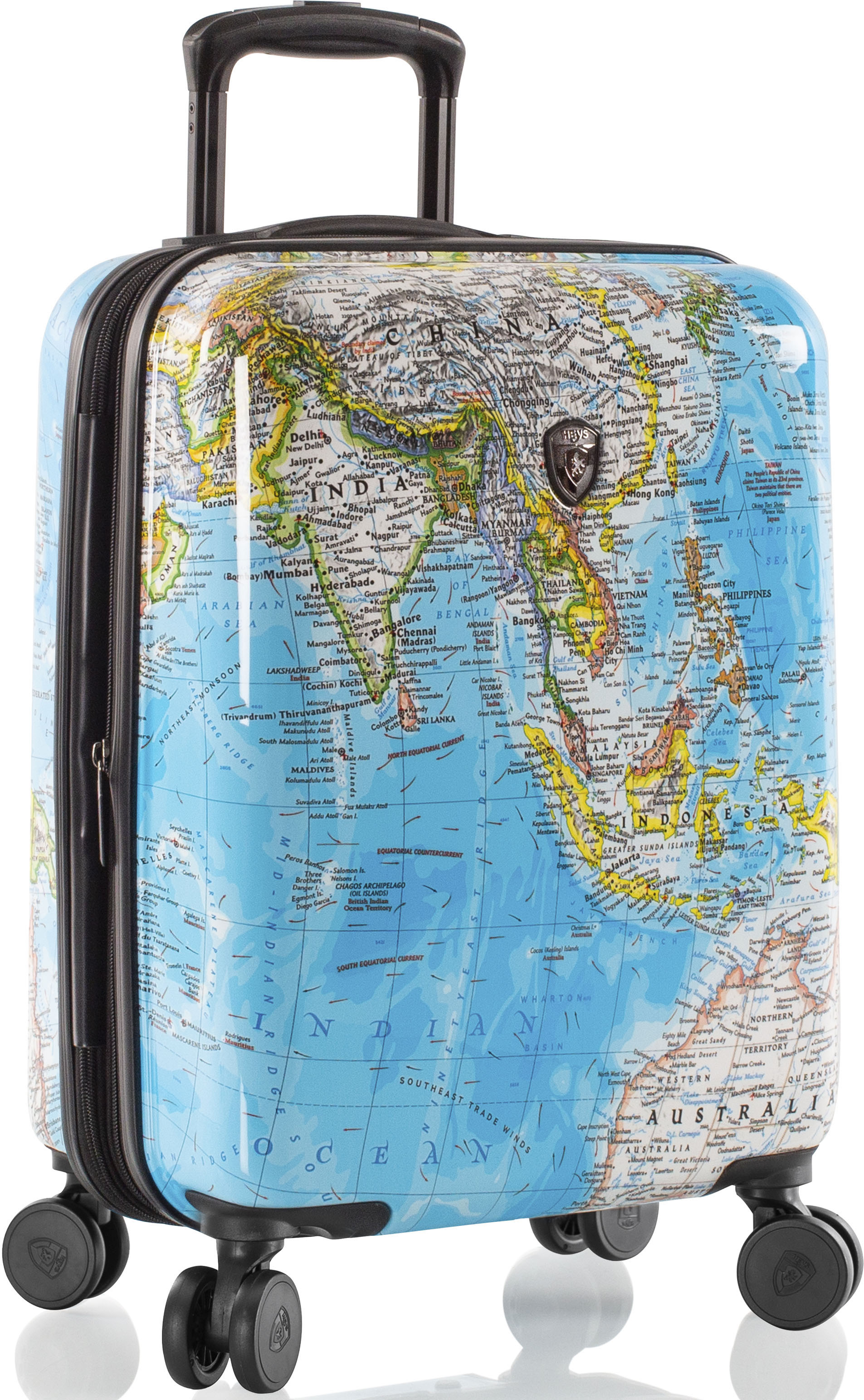 HEYS Hartschalen-Trolley "Journey 3G bunt, 53 cm", bunt, Polycarbonat-Verbundwerkstoff, mehrfarbig, Koffer, Heys x Joachim Llambi Hartschalen-Koffer