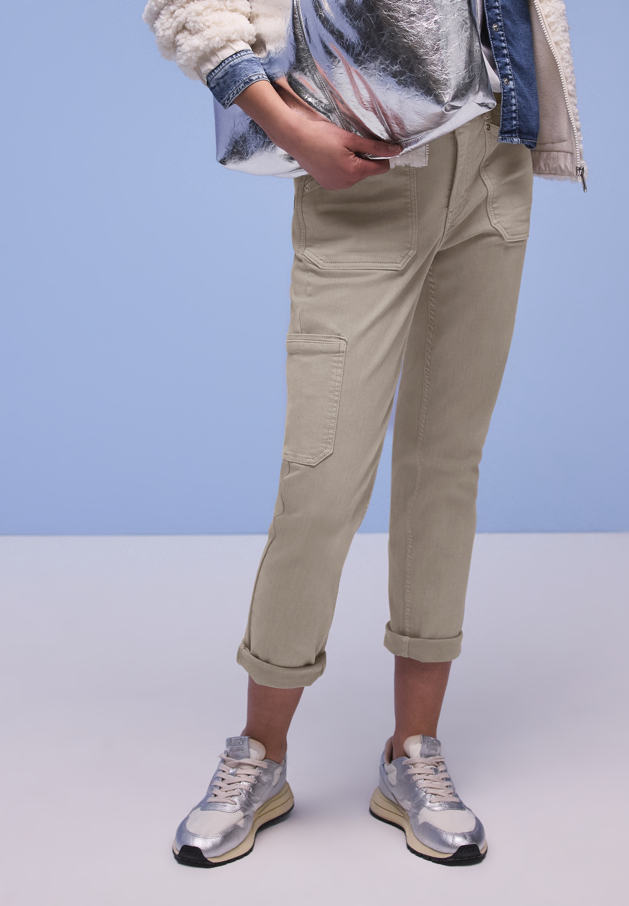 STREET ONE Cargojeans "Style Charlie" mit Slim Legs und Stretch günstig online kaufen