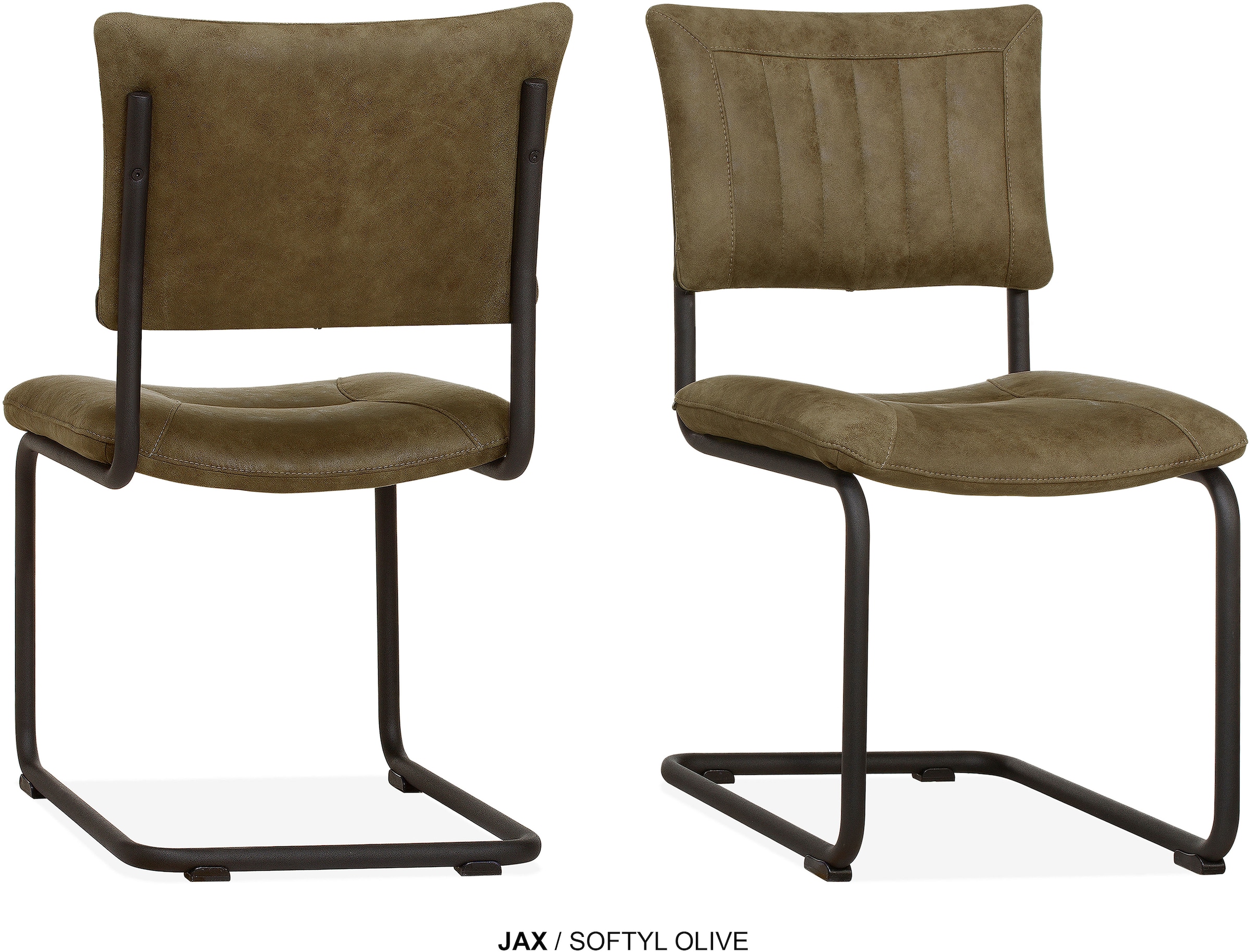 OMG Design Esszimmerstuhl "Jax" (Set) 2 Stk. Stoff Freischwinger im Industr günstig online kaufen