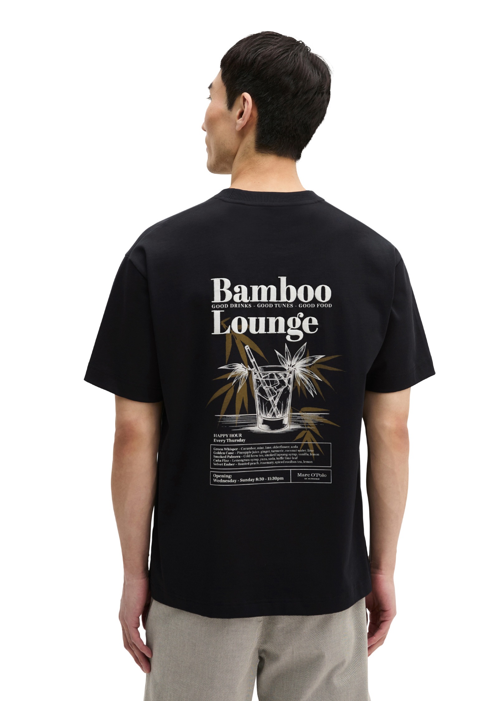 Marc O'Polo T-Shirt »mit saisonalem Rückenprint«