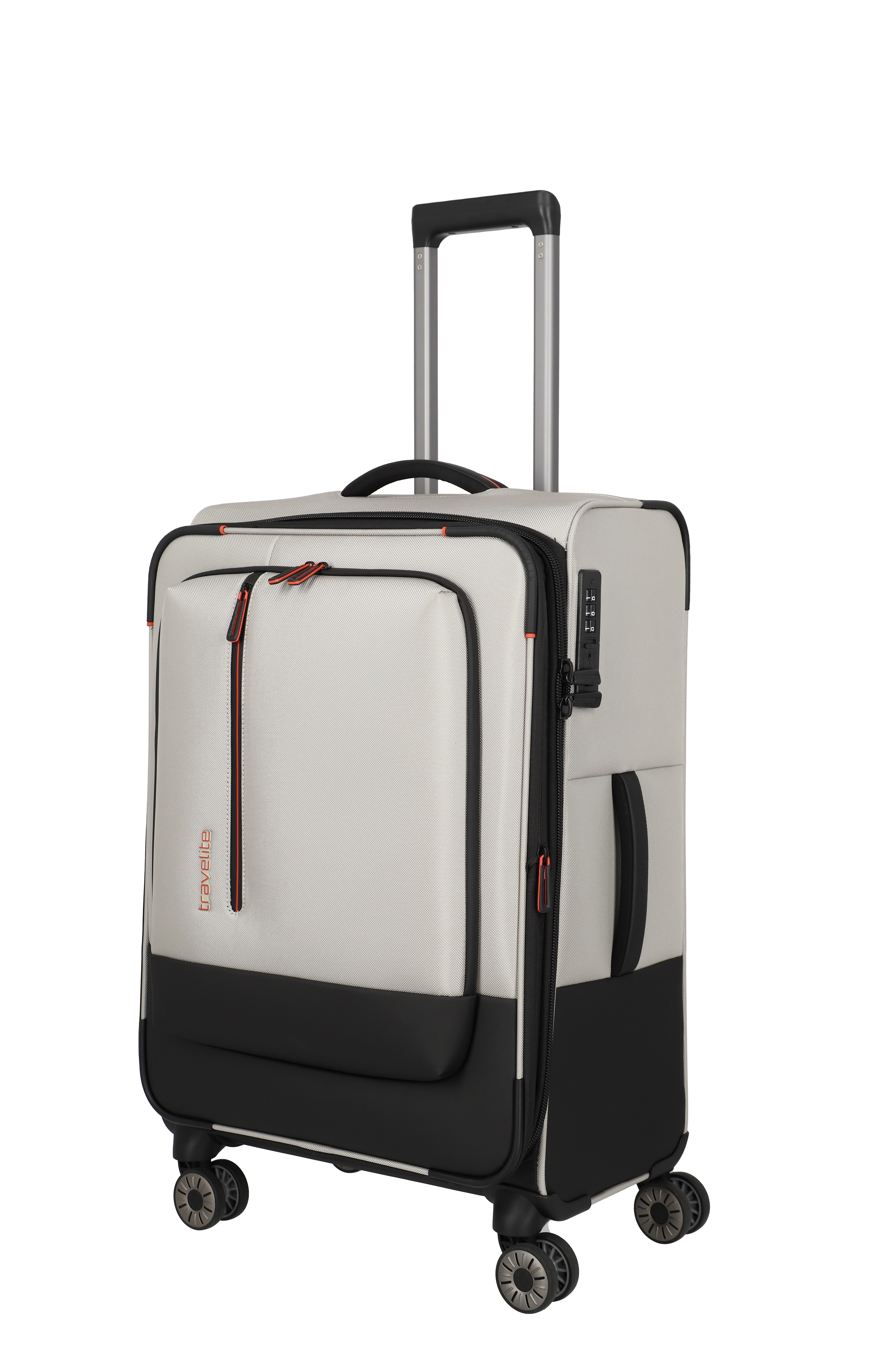 travelite Weichgepäck-Trolley "CROSSLITE Reisekoffer Weichgepäck" 61 l 4 Rollen Koffer, mit TSA-Schloss, wasserabweisendes Material