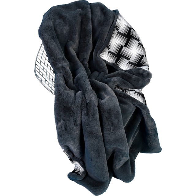 | mit Kuscheldecke Home Wohndecke »Amala«, weichem Textil BAUR Star Black Karomuster, Friday