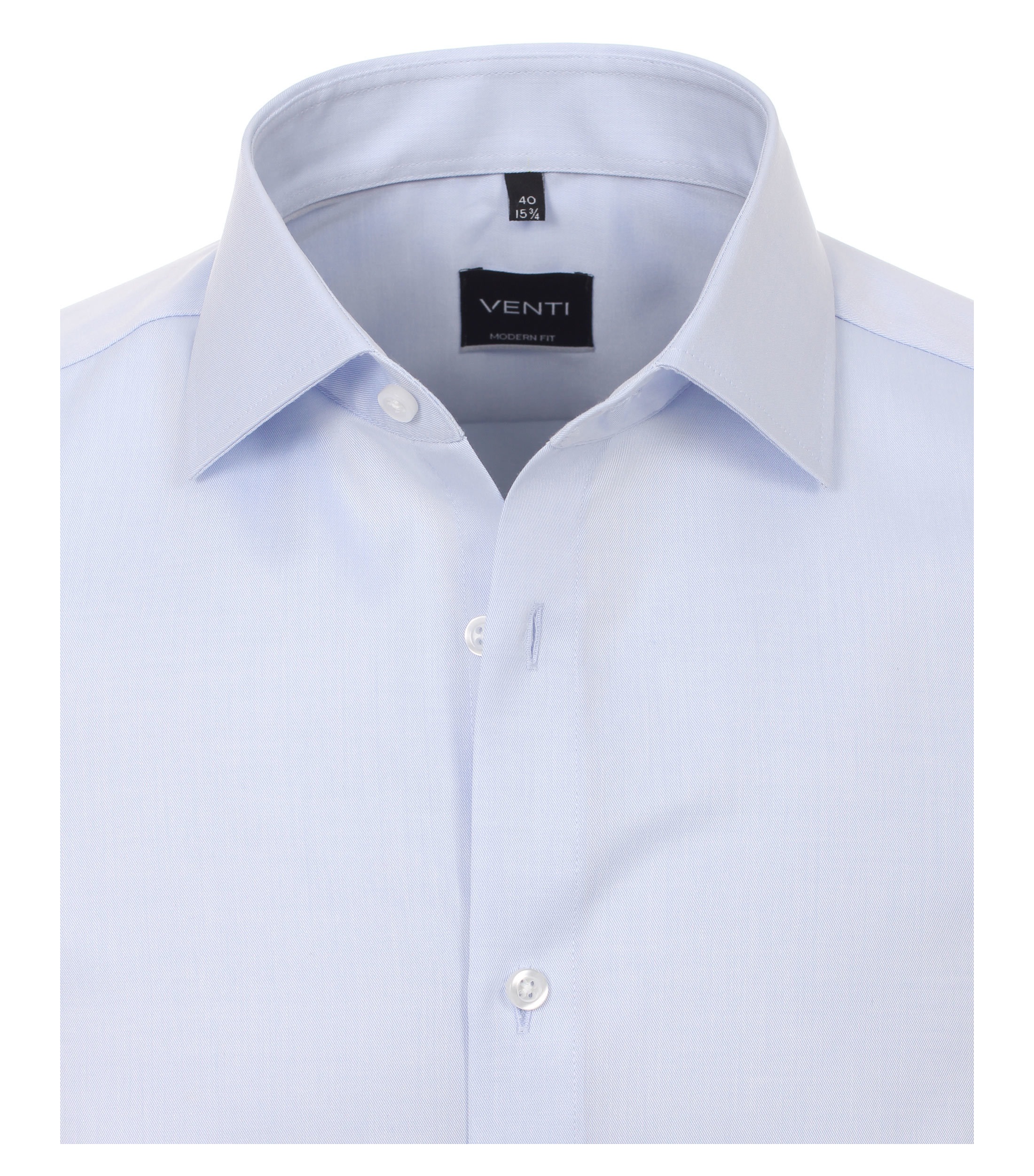VENTI Business Shirt Light Blue Cotton Size 43 2