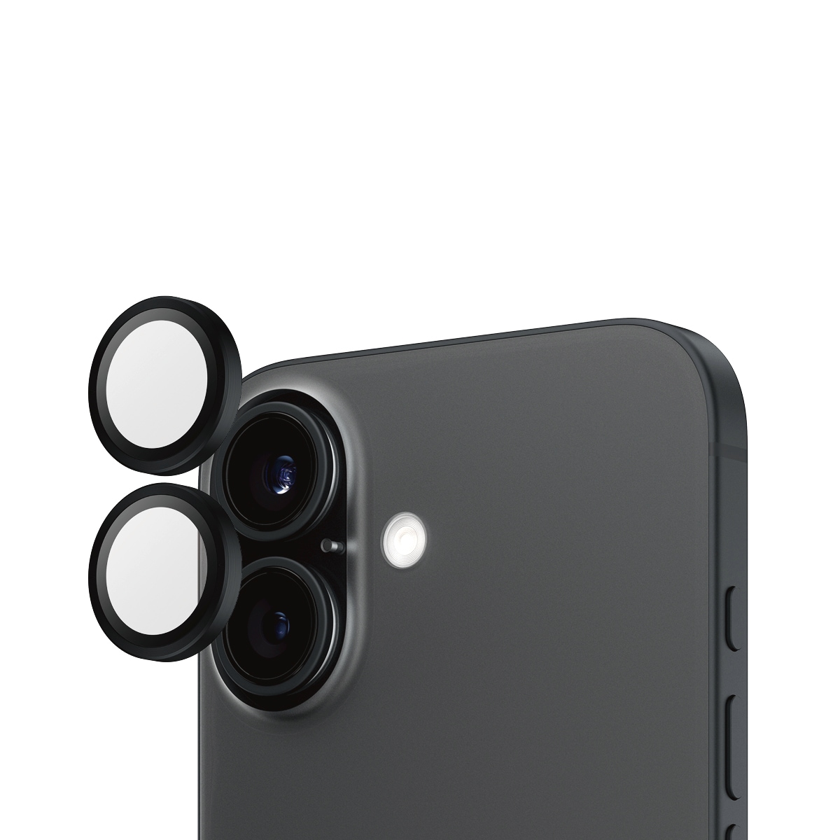 PanzerGlass Kameraschutzglas »Hoops Camera Lens Protection«, für Apple iPhone 16-Apple iPhone 16 Plus, (2 St.), Lens Cover, Schutzfolie, Schutzglas, kratz- & stoßfest