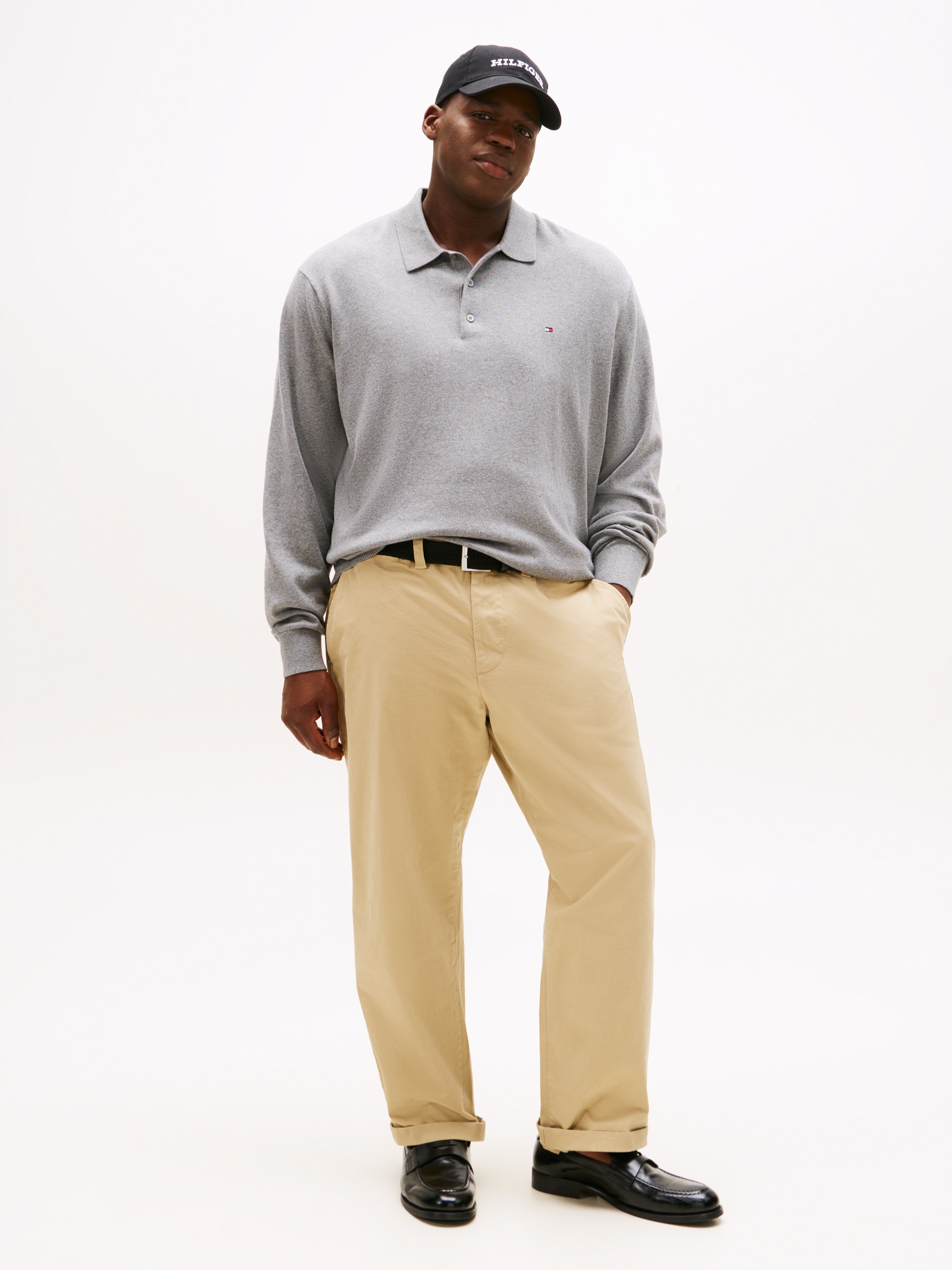 Tommy Hilfiger Big & Tall Polokragenpullover »BT-PIMA ORG CTN CASH«, Große Größen, regular fit, Polokragen