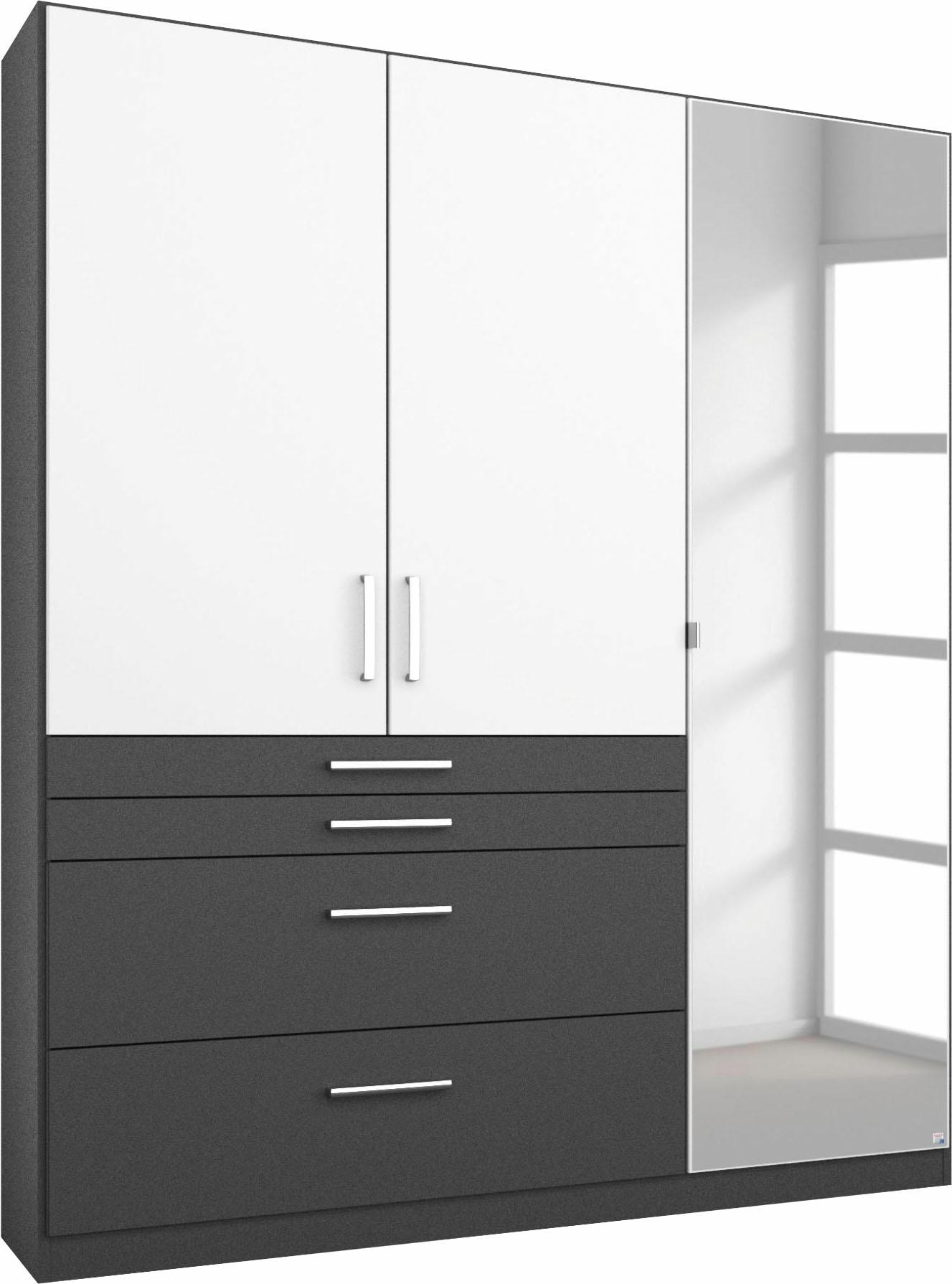 rauch Kleiderschrank "Harburg im Schlafzimmer" Schlafzimmerschrank Schrank Garderobe mit Spiegel