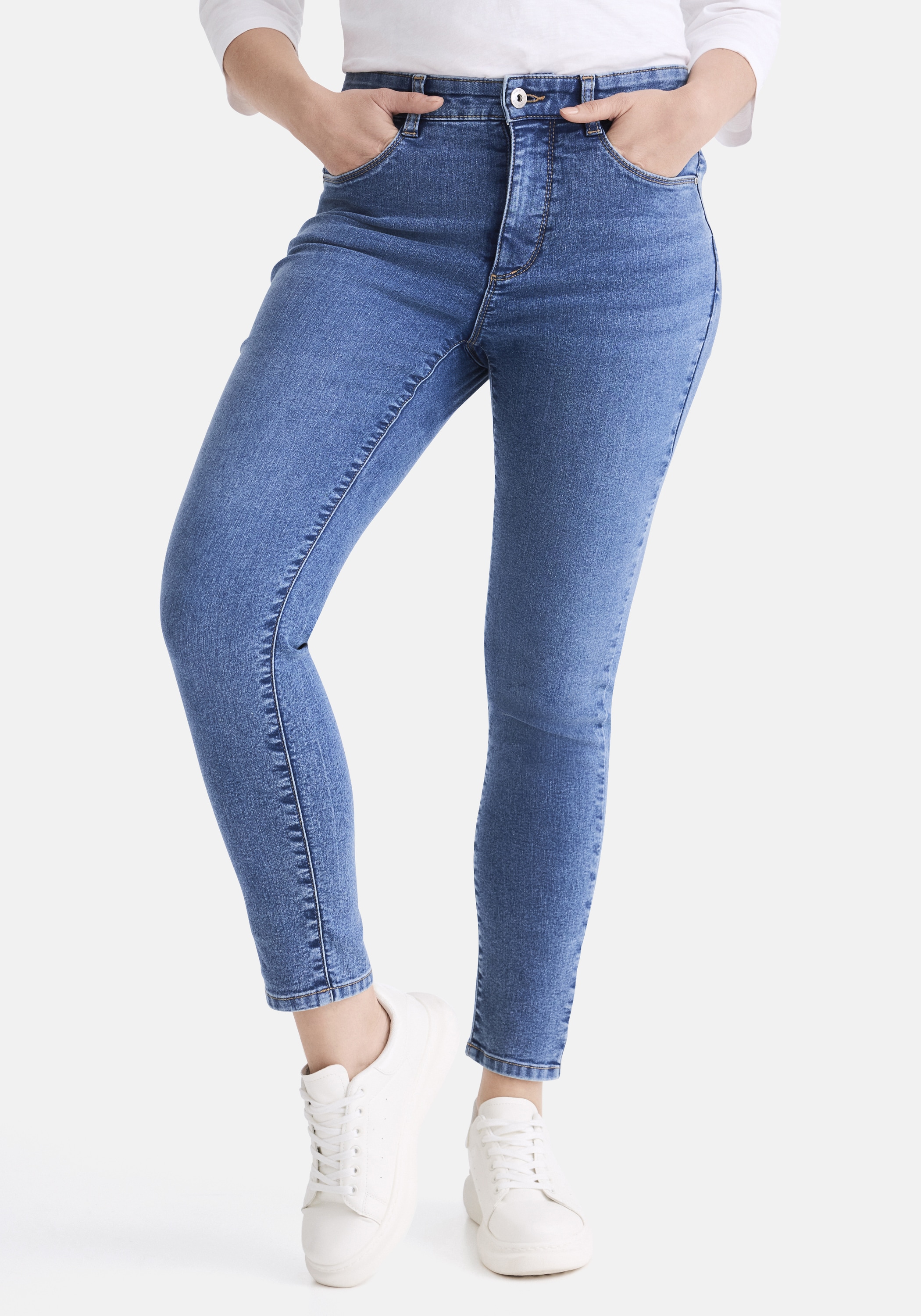 STOOKER WOMEN 5-Pocket-Jeans "Rio Fexxi Move Denim Skinny Fit" Skinny Fit C günstig online kaufen