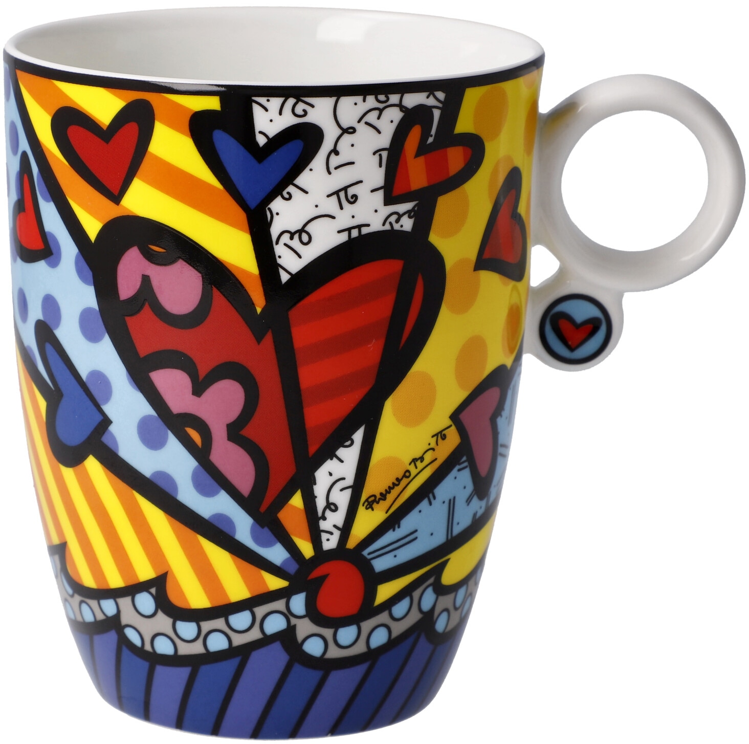 Goebel Tasse "Britto", Pop Art, Künstlertasse, Fine Bone China, Romero Britto - A New Day