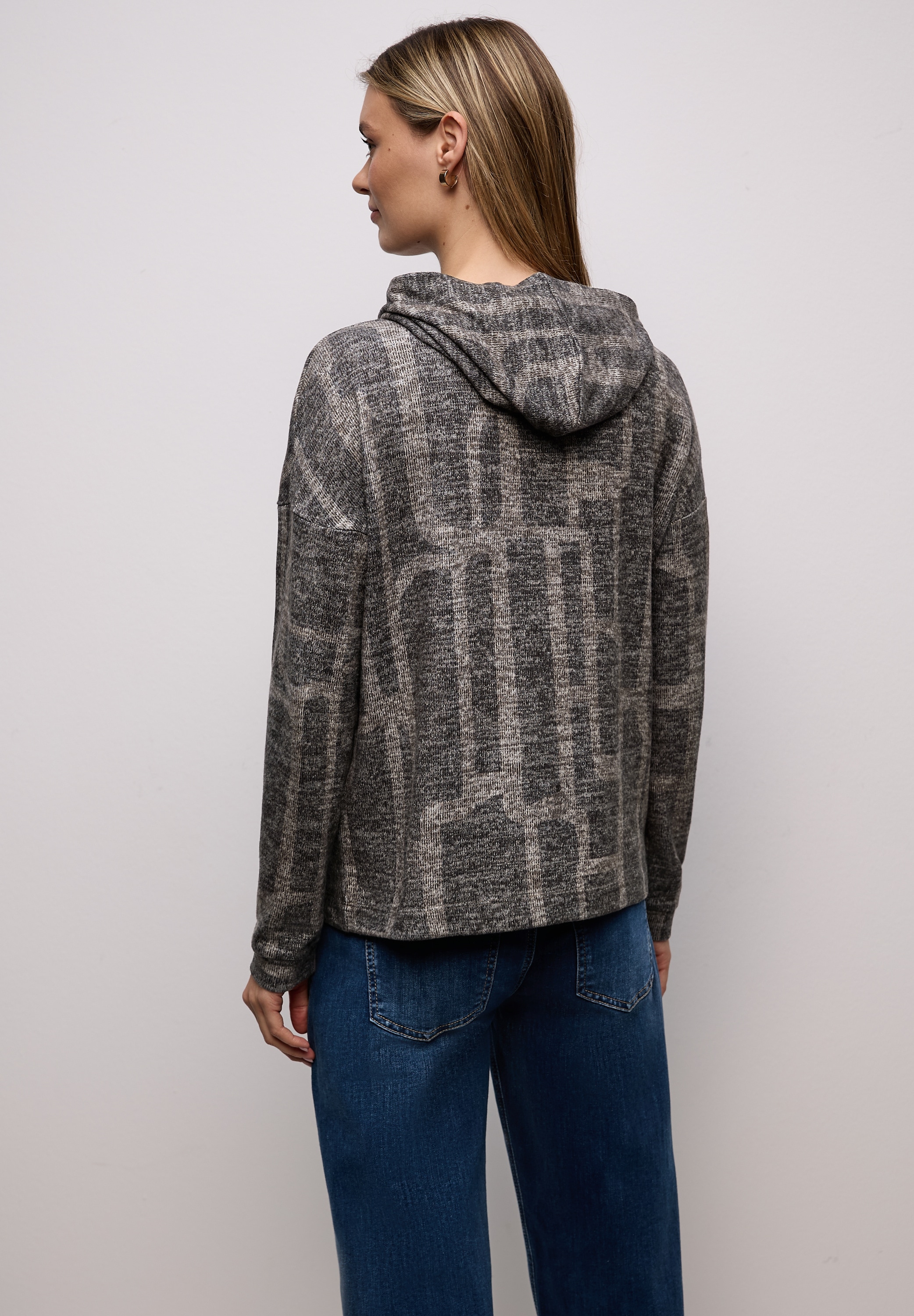 STREET ONE Langarmshirt im Hoodie-Style