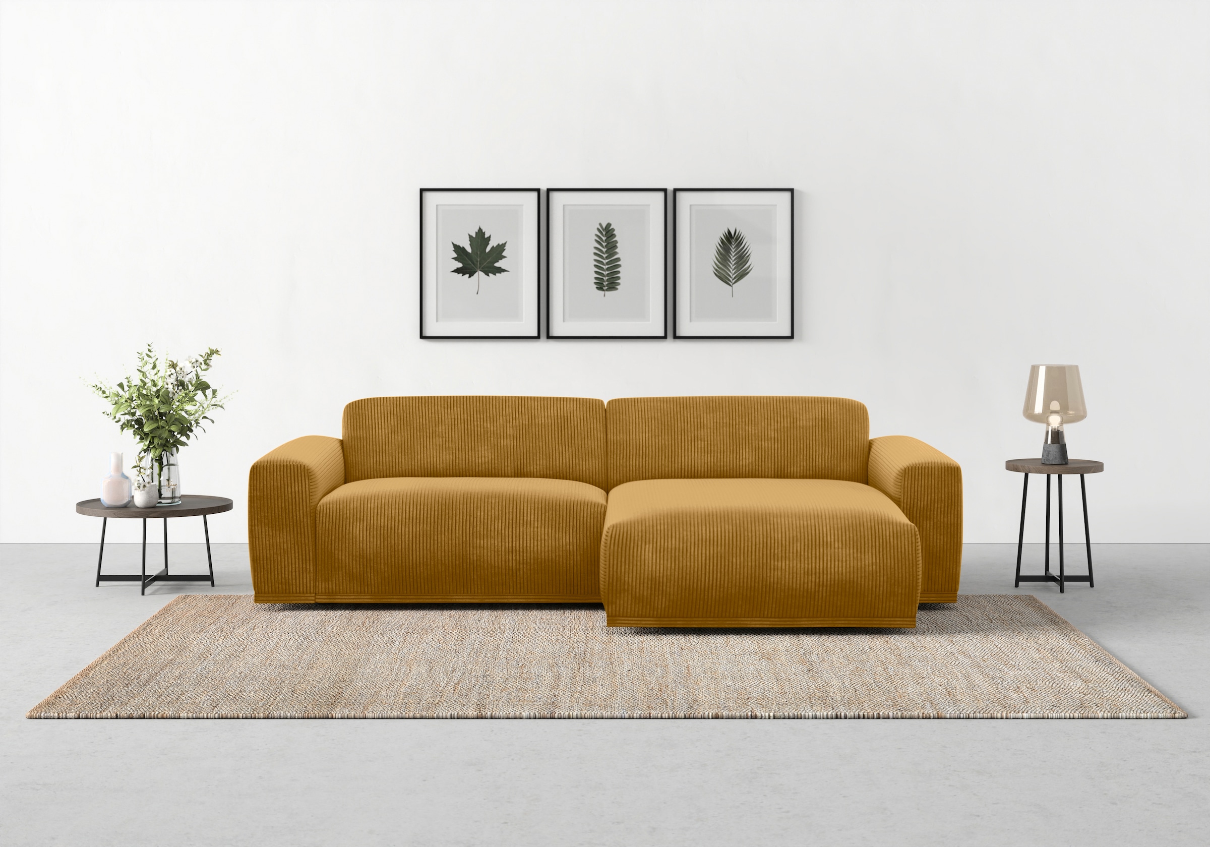 TRENDMANUFAKTUR Ecksofa "Braga, mit hochwertigem Kaltschaum, L-Form, in Cor günstig online kaufen