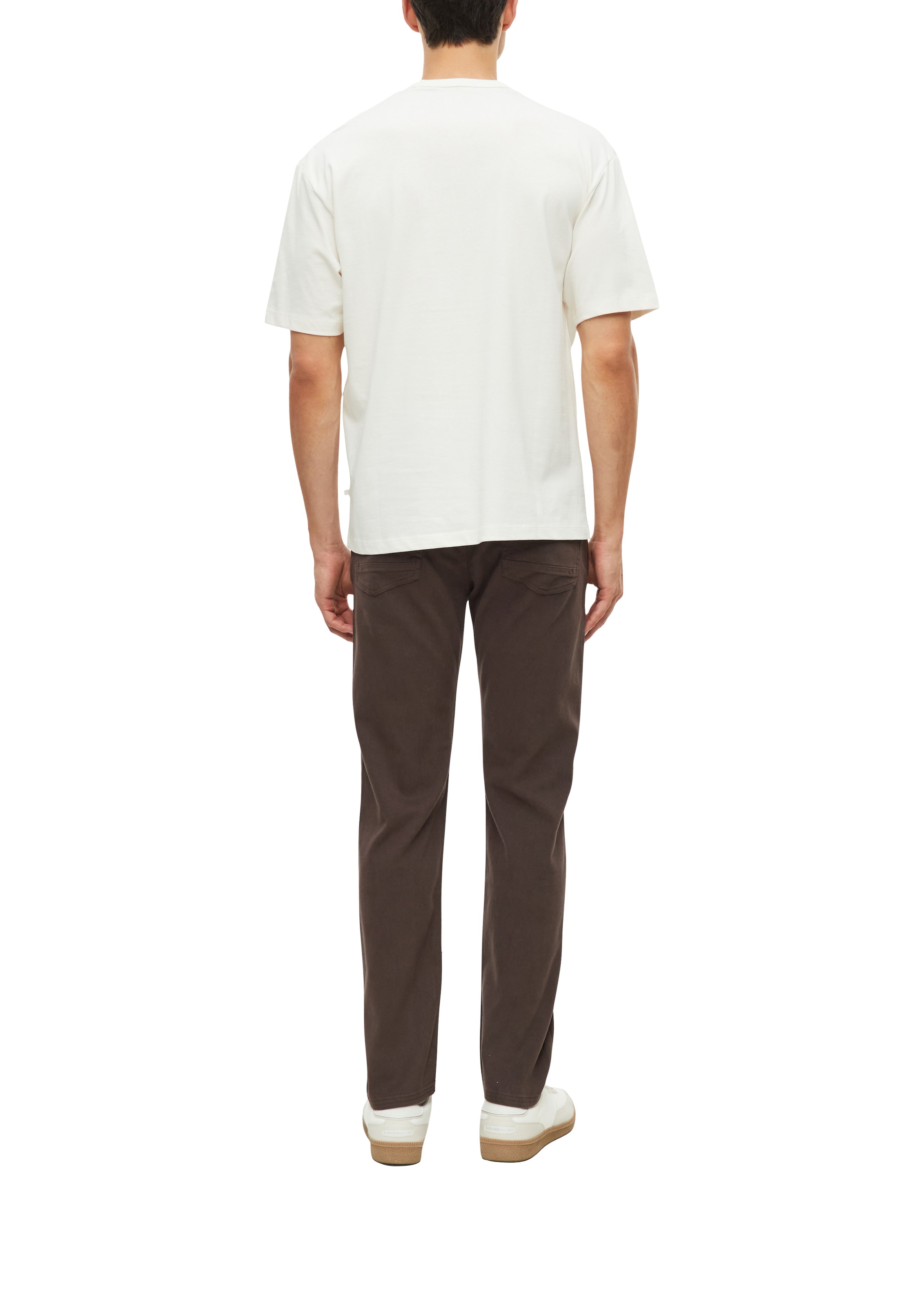 s.Oliver Rundhalsshirt mit Brusttasche / Baumwolle / Unifarben