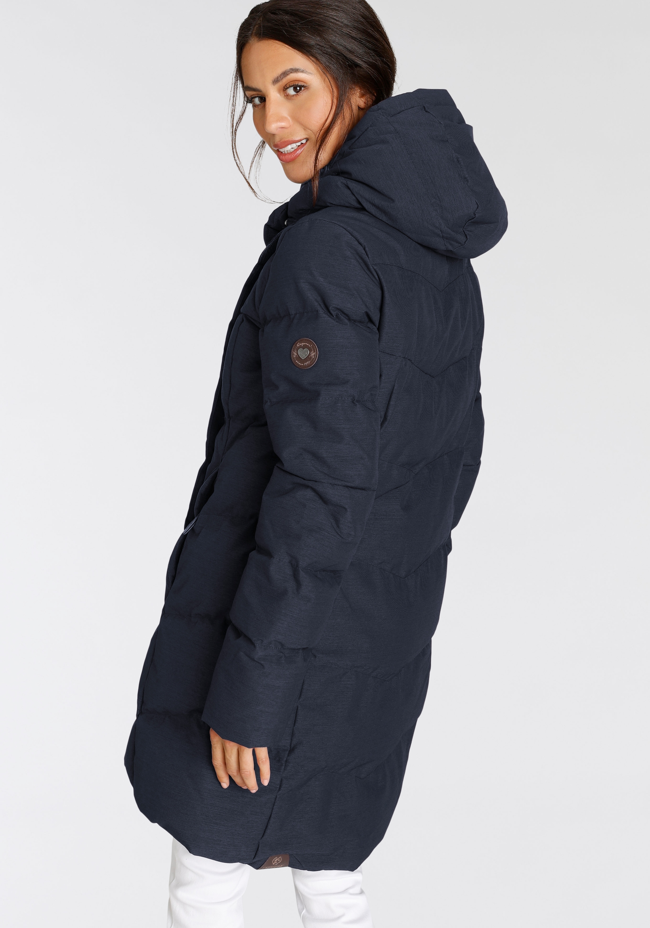 bestellen | gesteppter O«, BAUR für Ragwear Steppjacke Winterparka Kapuze stylischer, mit Kapuze, »PAVLINNA mit