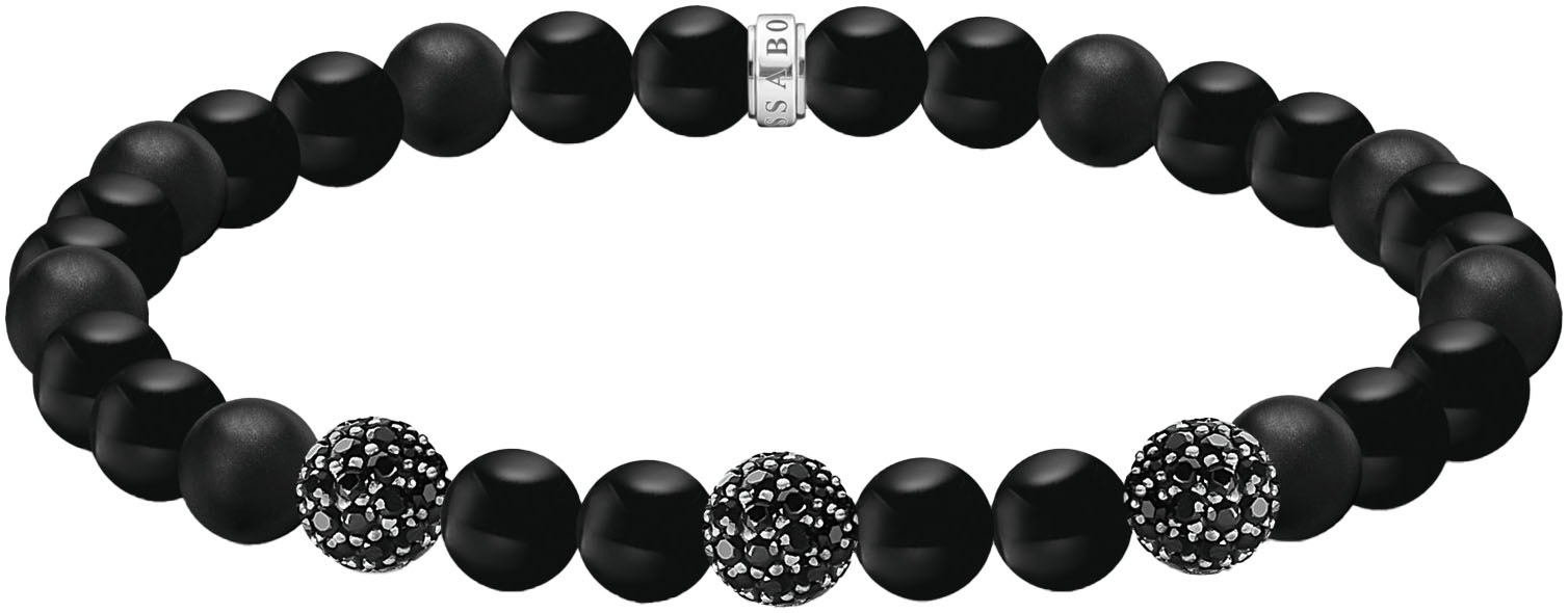 THOMAS SABO Аpyrankė »Obsidian аpyrankė su drei Zi...
