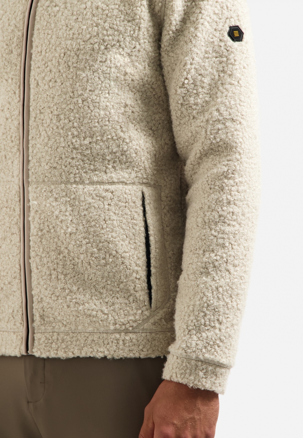 NO EXCESS Sweater »No Excess Teddy-Sweatjacke Sweater Full Zip Teddy«
