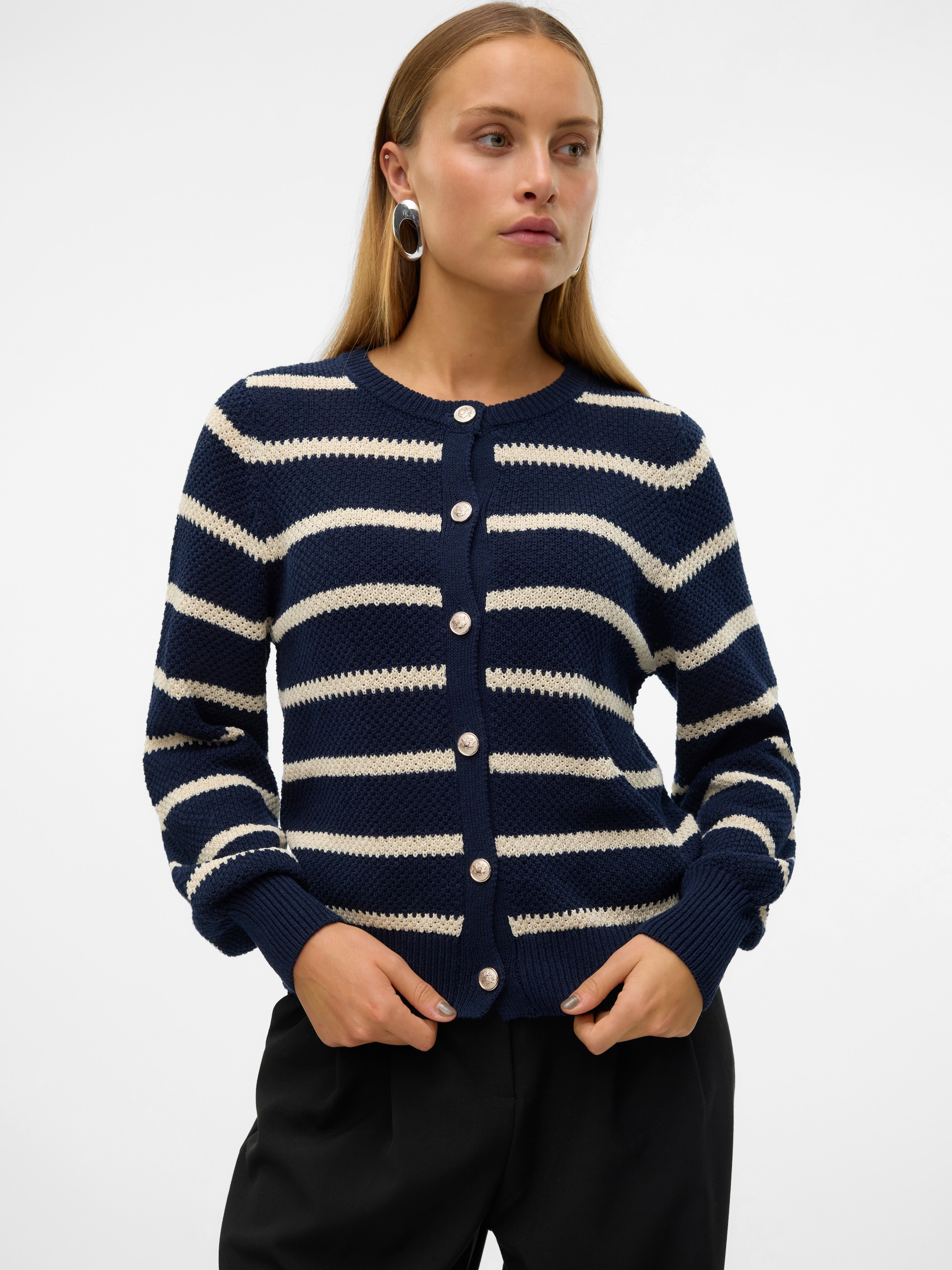 Vero Moda Strickjacke "VMAMAZING LS O-NECK CARDIGAN BOO" günstig online kaufen