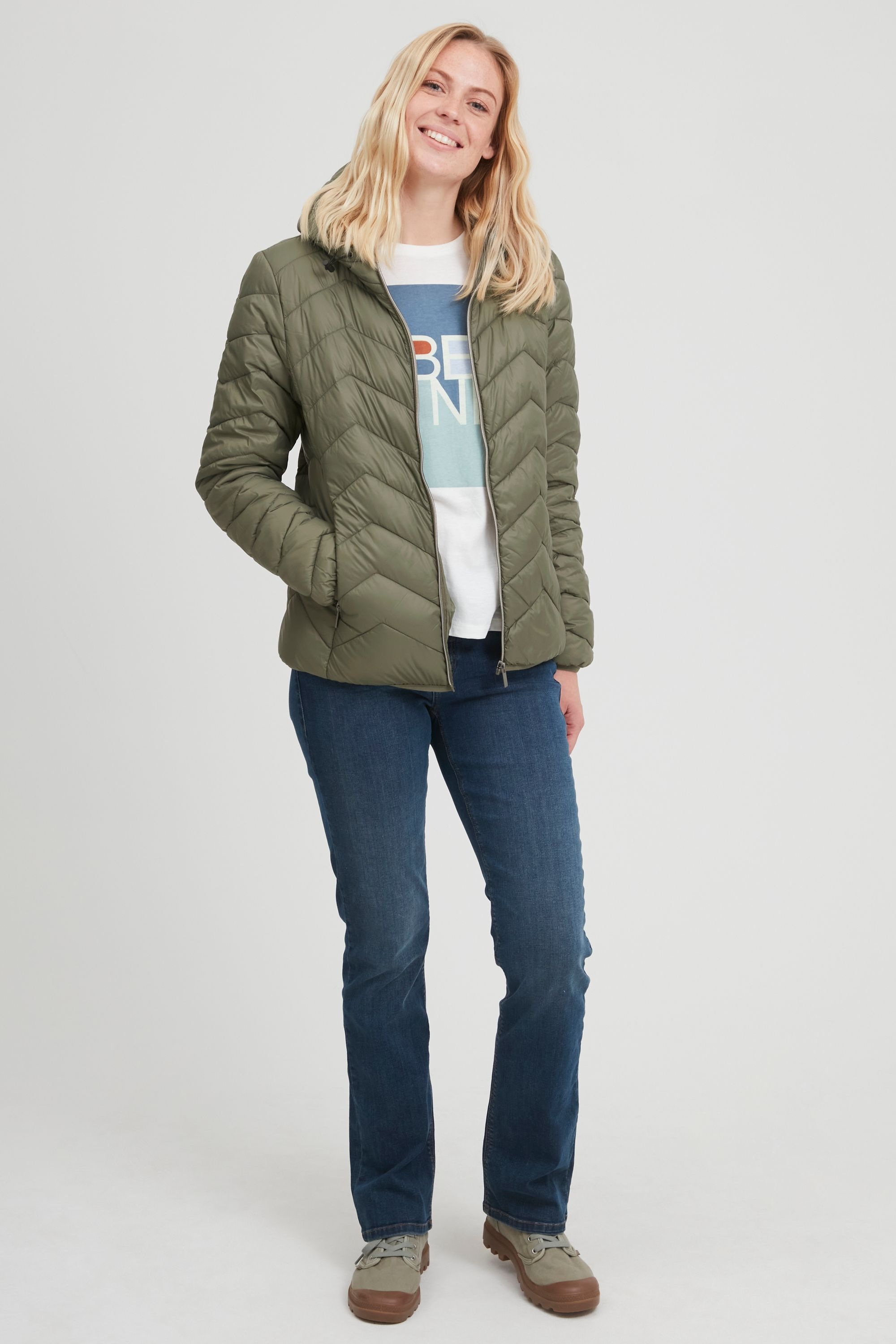 fransa Steppjacke »Steppjacke FRBapadding«, mit Kapuze