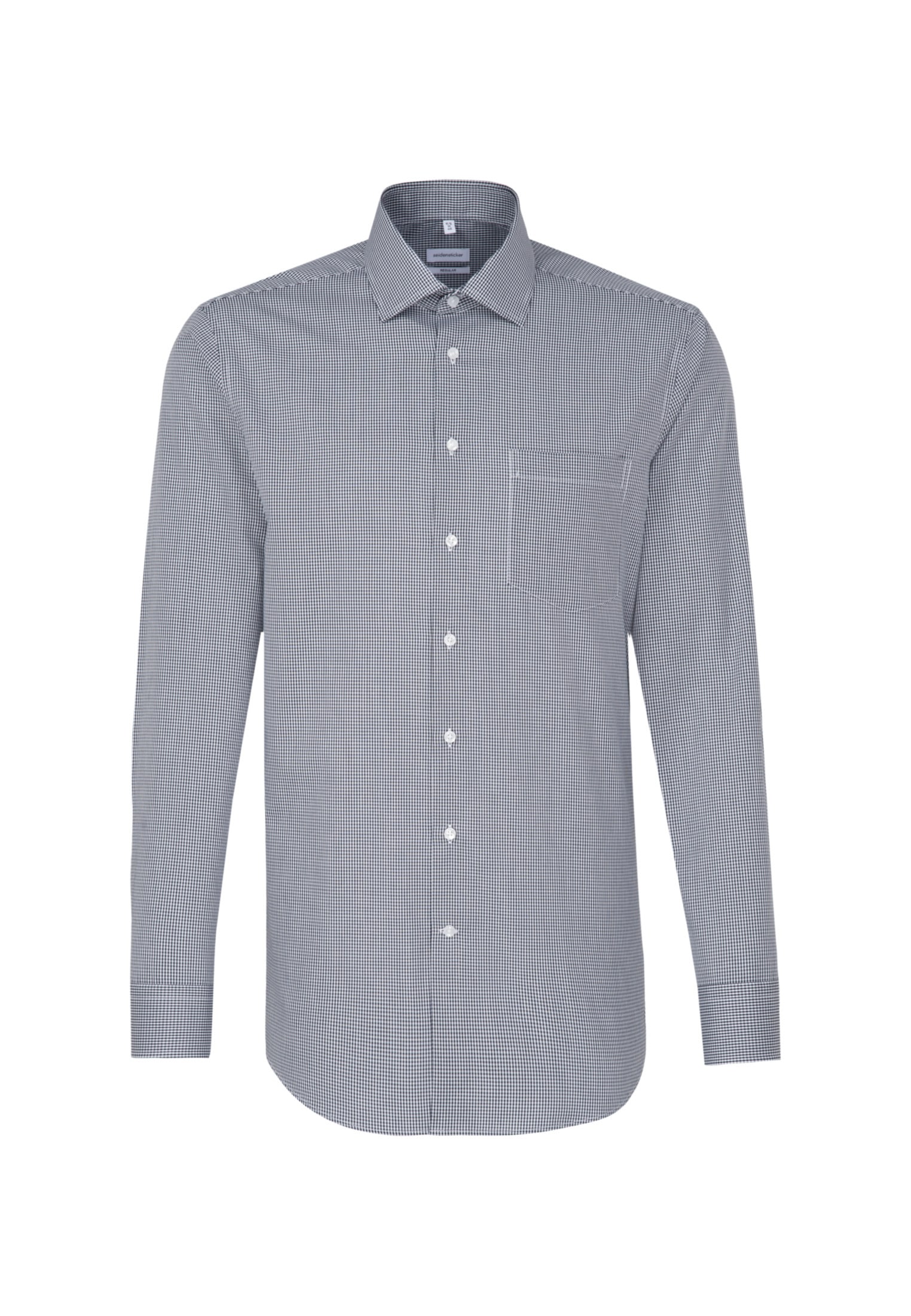 seidensticker Businesshemd "Schwarze Rose" Regular 1/1 Kentkragen Karo günstig online kaufen