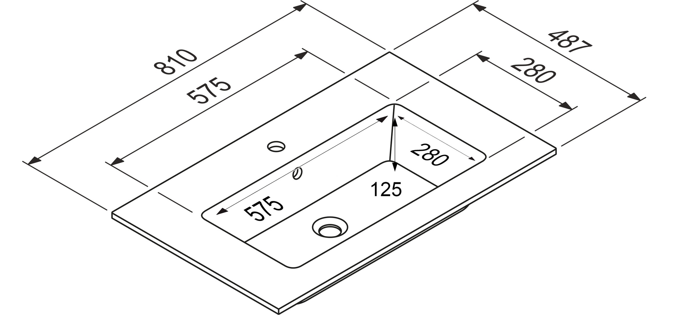 nobilia® Badmöbel-Set »Levere«, (2 St., vormontiert, mit Soft-Close), Hochglanz, inkl. Spiegel mit Touch-Sensor, in vier Breiten