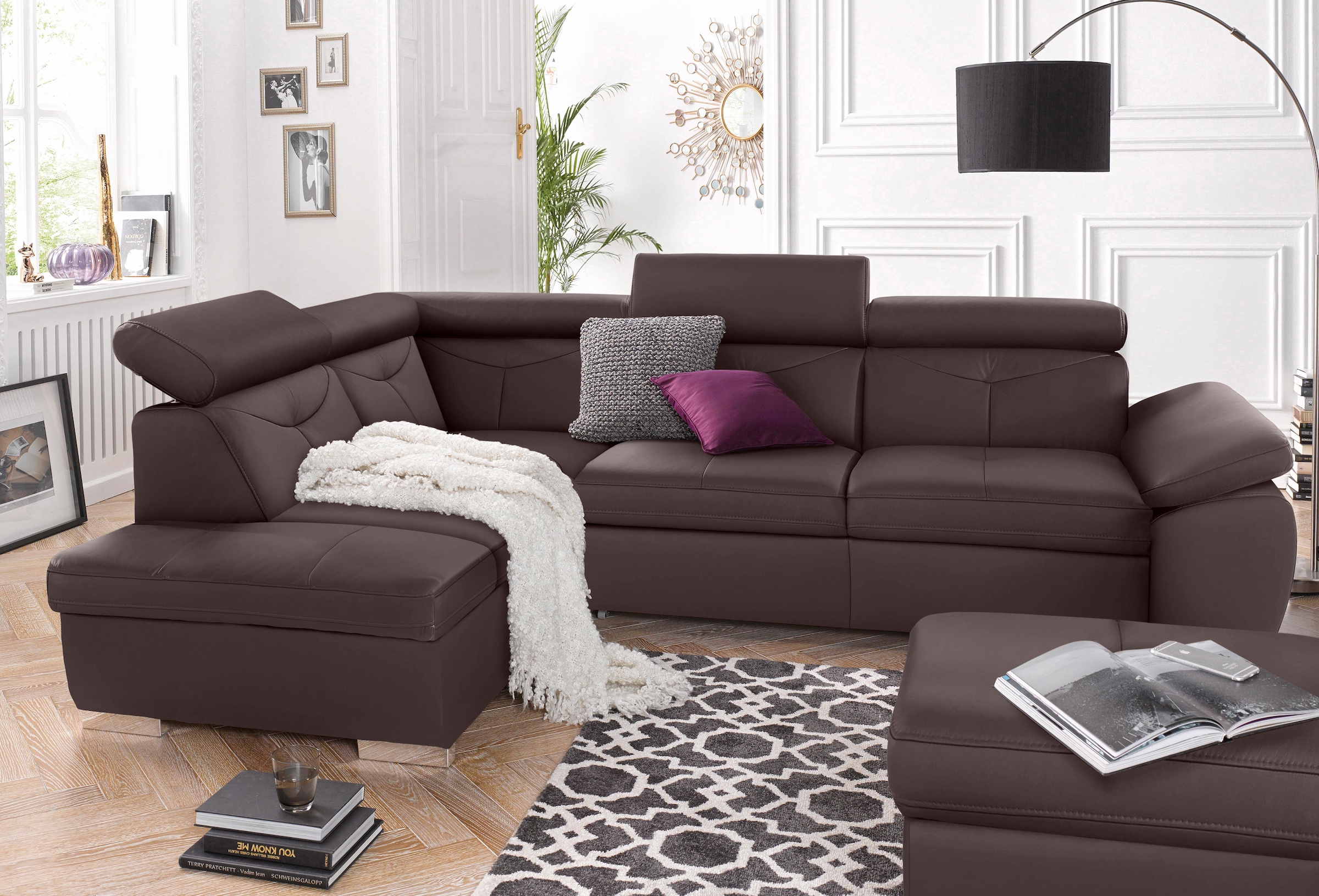 exxpo - sofa fashion Ecksofa "Spring, super bequem und komfortabel mit Armt günstig online kaufen