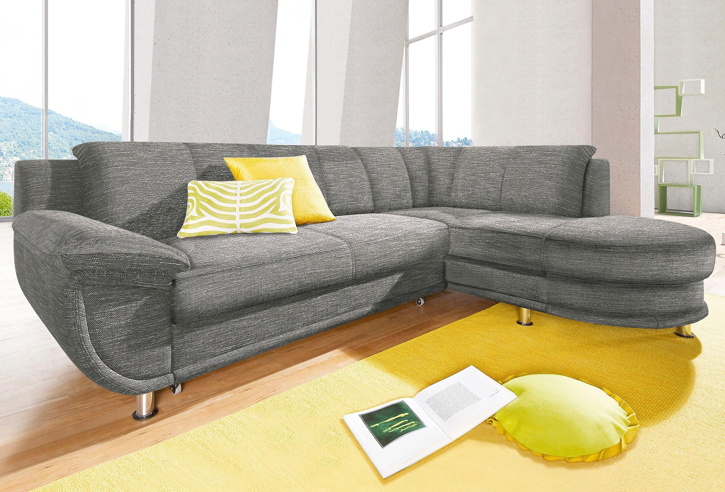 TRENDMANUFAKTUR Ecksofa "Rondo, zeitlos und elegant, bequem, L-Form", wahlw günstig online kaufen