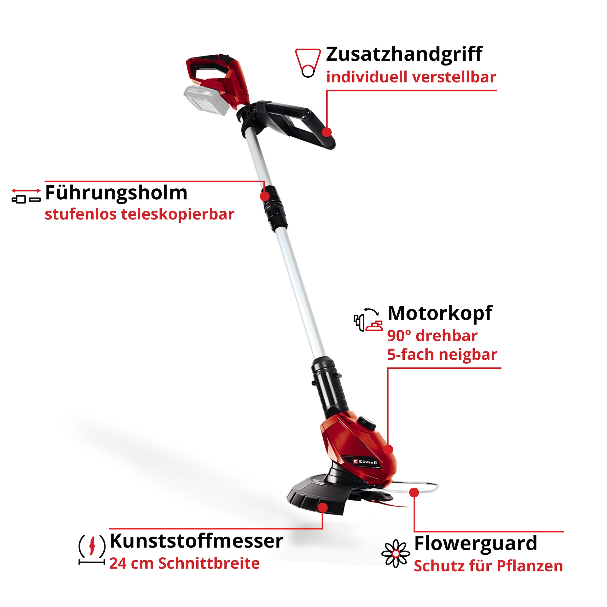 Einhell Akku-Rasentrimmer »GE-CT 18 Li Solo«, ohne Akku und Ladegerät