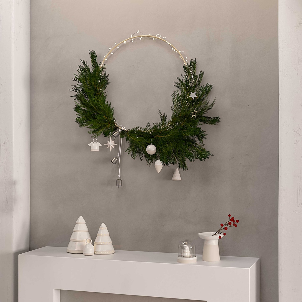 like. by Villeroy & Boch Weihnachtsfigur »Ornamente Doppelkegel Winter Glow 6er Set beige«