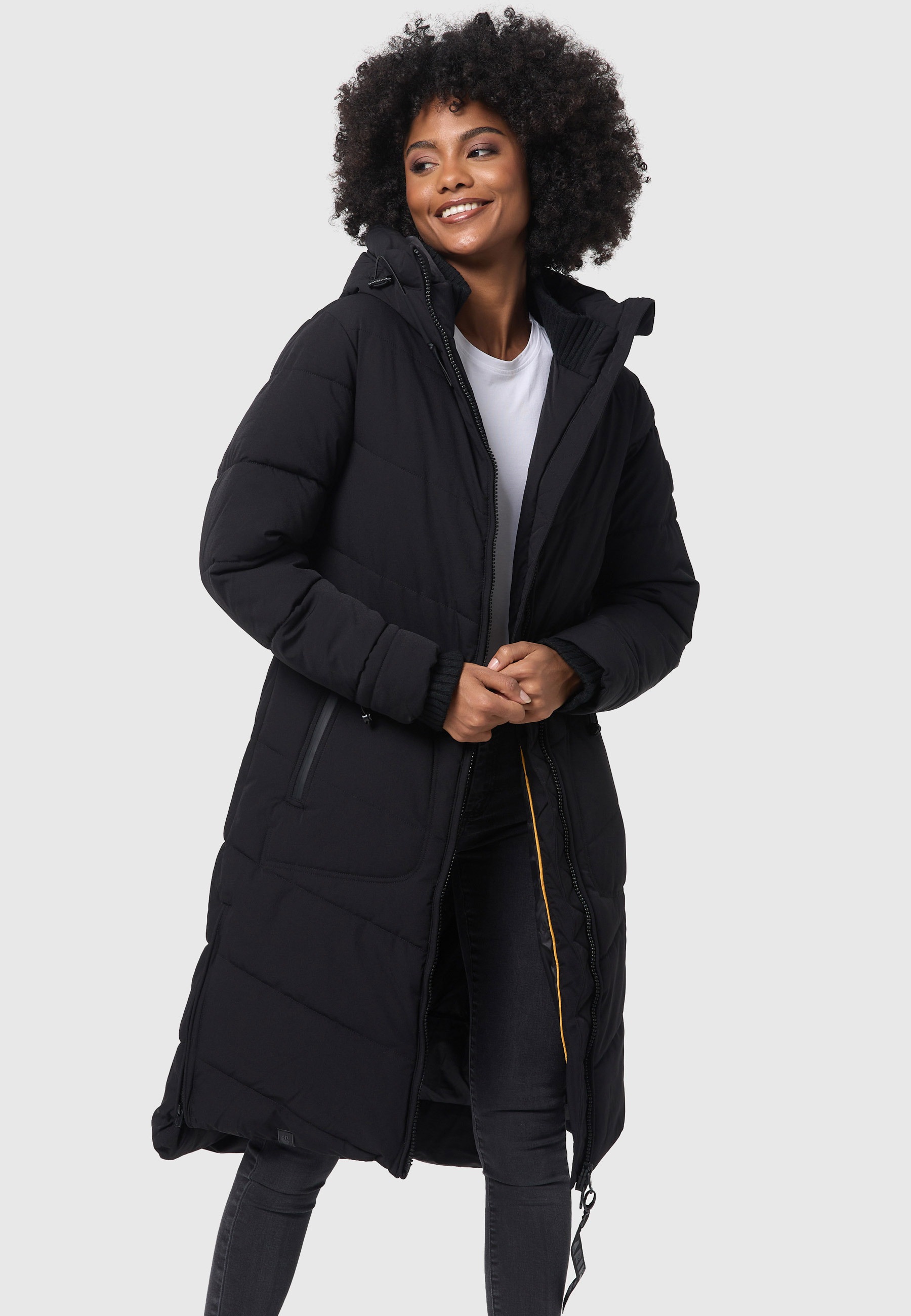 Marikoo Winterjacke "Benikoo", langer Winter Mantel gesteppt günstig online kaufen