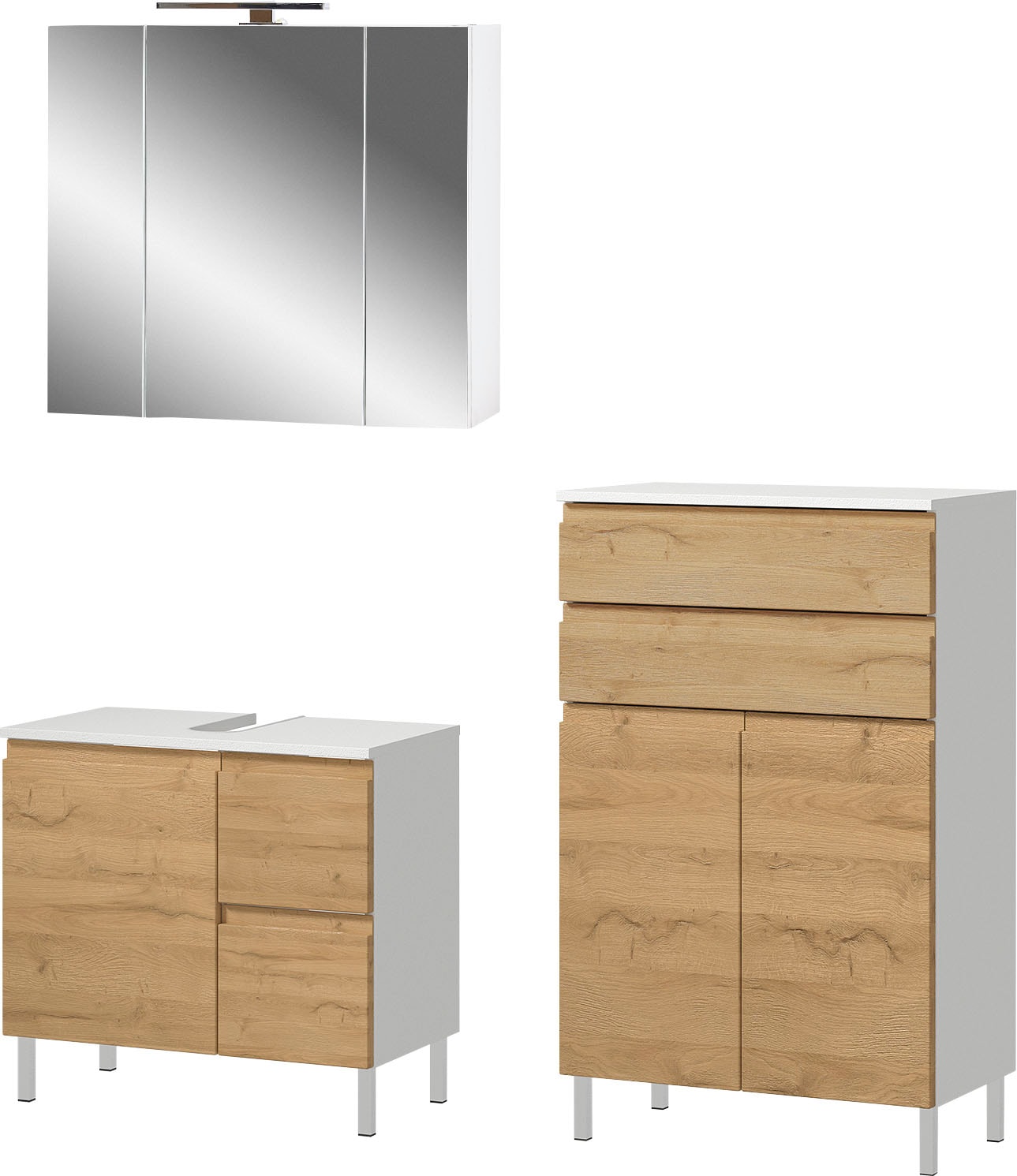GERMANIA Badmöbel-Set "Torrance" 3 Stk. tlg. Waschbecken-Unterschrank, Spie günstig online kaufen