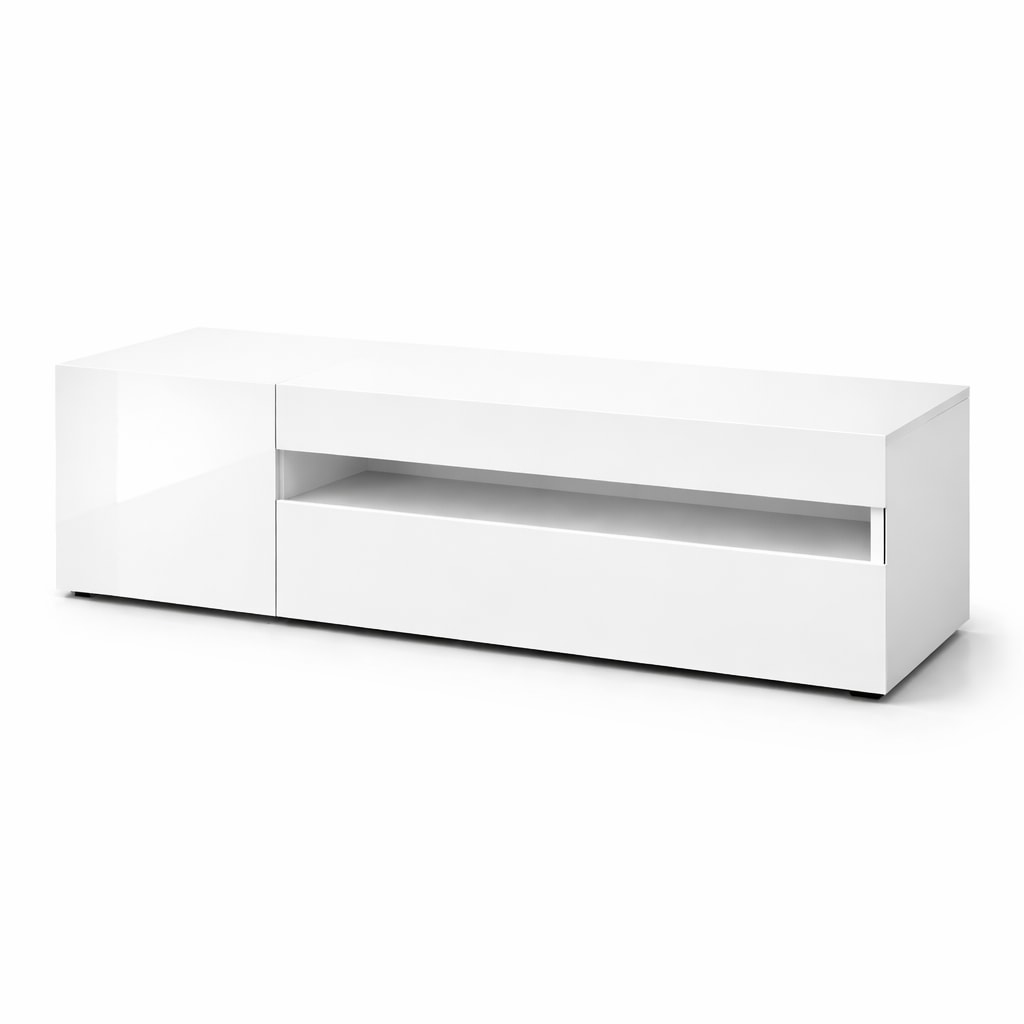 OTTO home Lowboard »LORENZO 1, TV-Board, TV-Kommode, TV-Schrank, TV-Unterschrank, TV-Möbel« Modernes lackiertes Hochglanz TV-Board, grifflos, Breite 155 cm