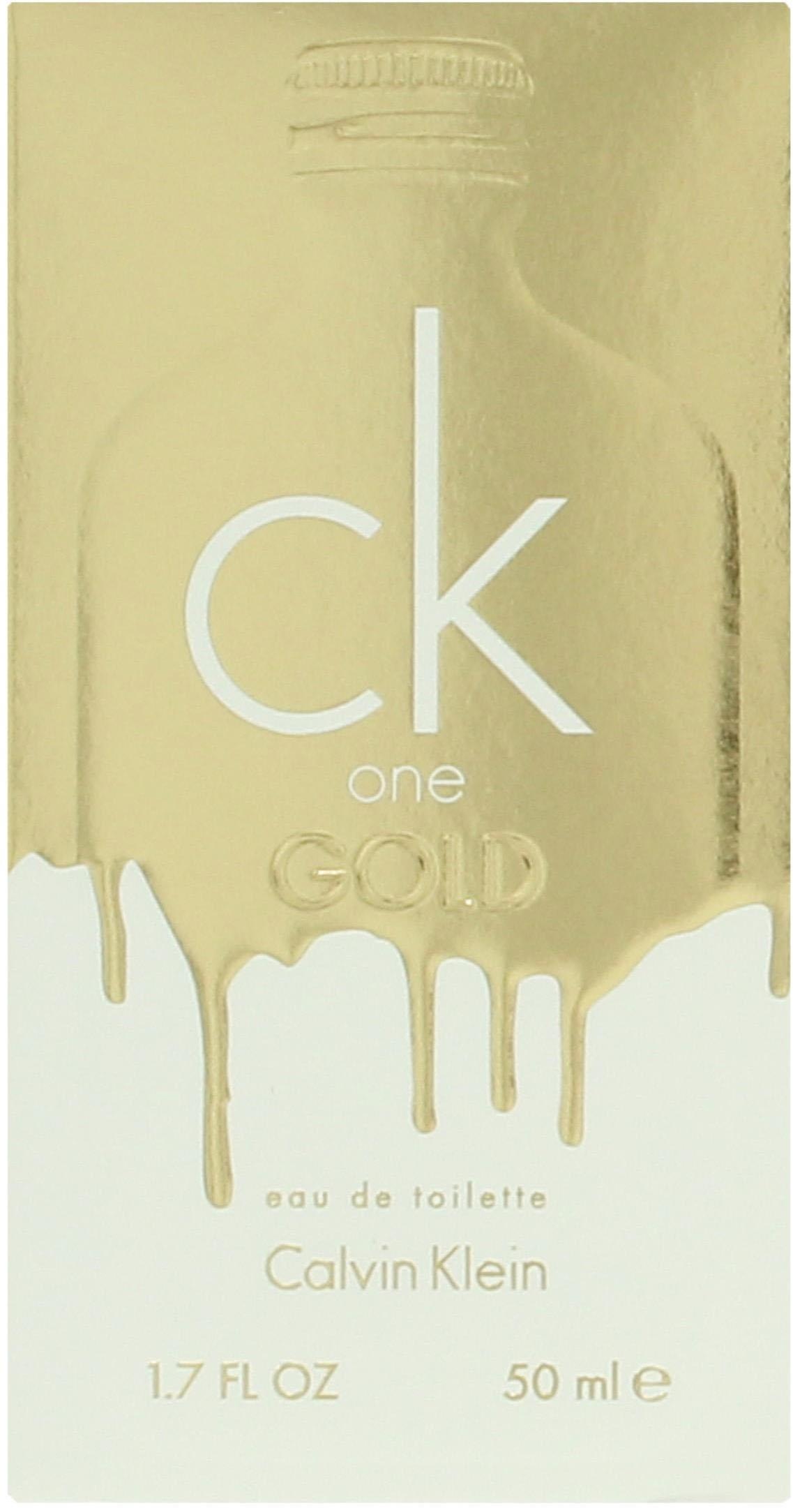 Calvin Klein Eau de Toilette »CK One Gold«, Holziger Unisex-Duft mit Feige, Jasmin, Veilchen und Vetiver.