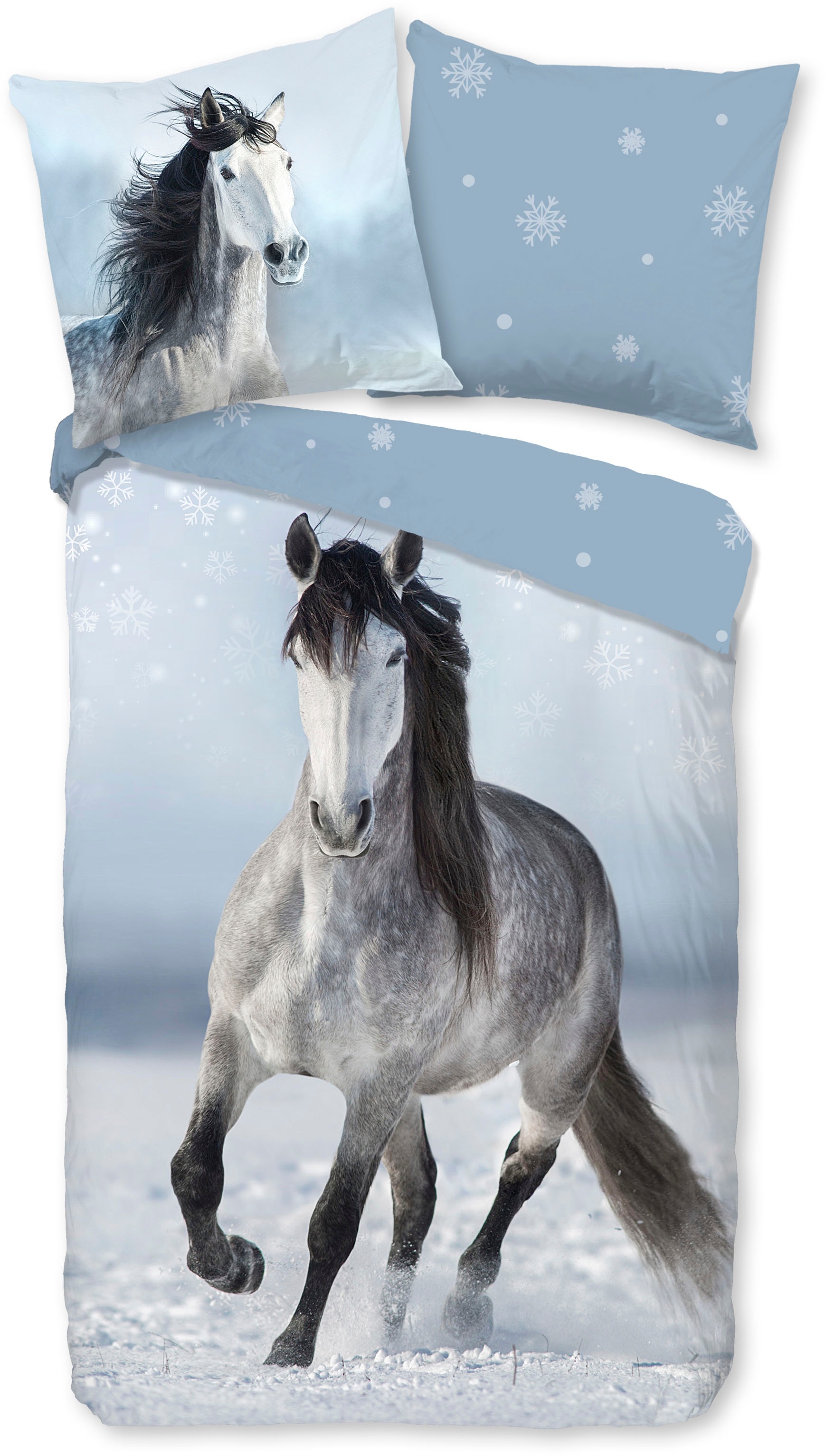 good morning Kinderbettwäsche "Dreamer" 2 Stk. tlg. Biber, 135x200, Winter, günstig online kaufen