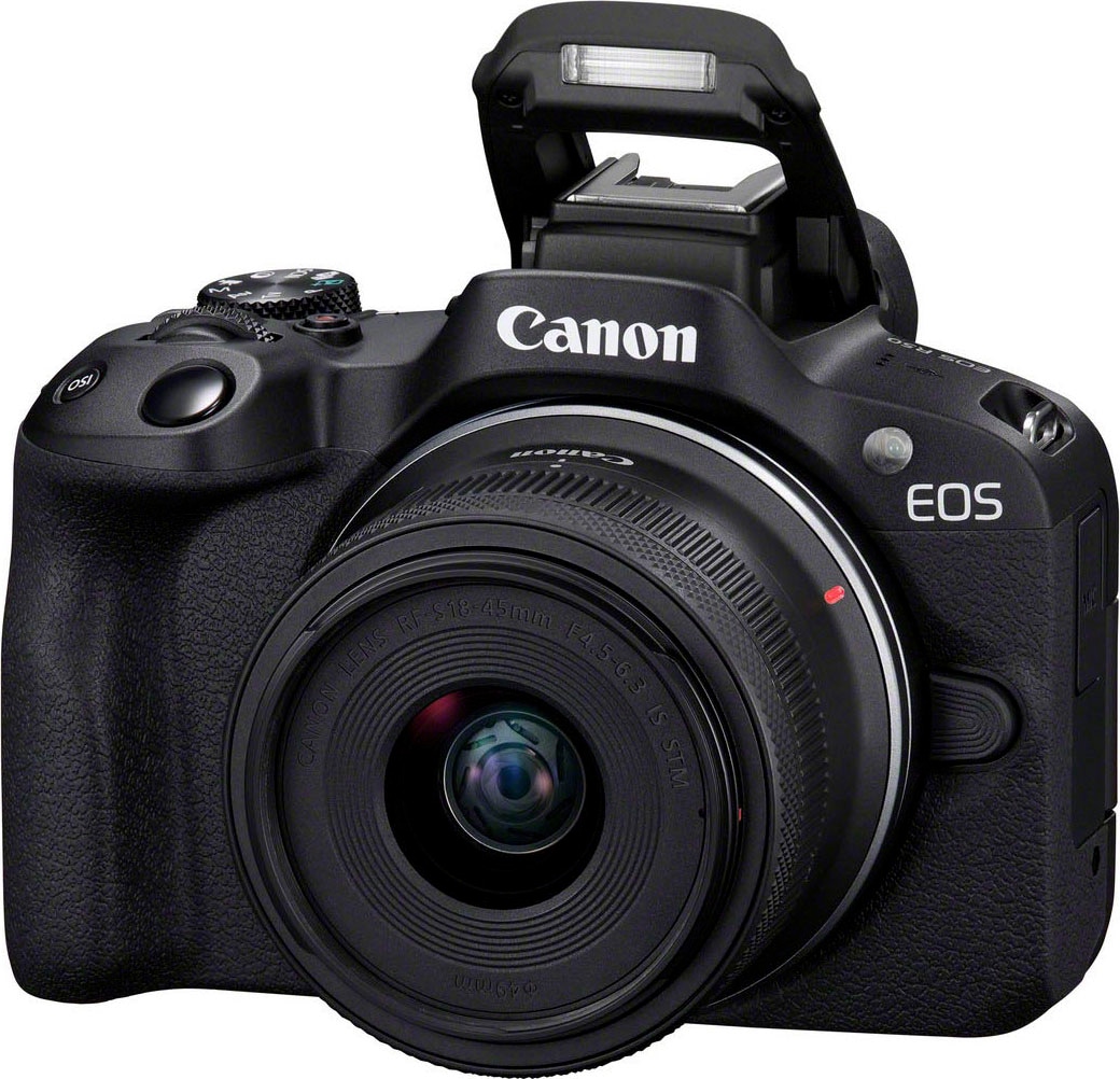 Canon Systemkamera »EOS RF-S 18-45mm STM MP, RF-S F4.5-6.3 inkl. Objektiv IS Bluetooth-WLAN, 18-45mm 18-45 IS + IS Kit«, RF-S F4.5-6.3 BAUR 24,2 STM, | R50