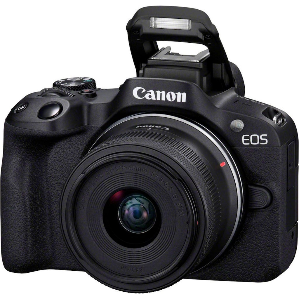 Canon Systemkamera »EOS R50 + RF-S 18-45mm F4.5-6.3 IS STM Kit«, RF-S 18-45mm F4.5-6.3 IS STM, 24,2 MP, Bluetooth-WLAN