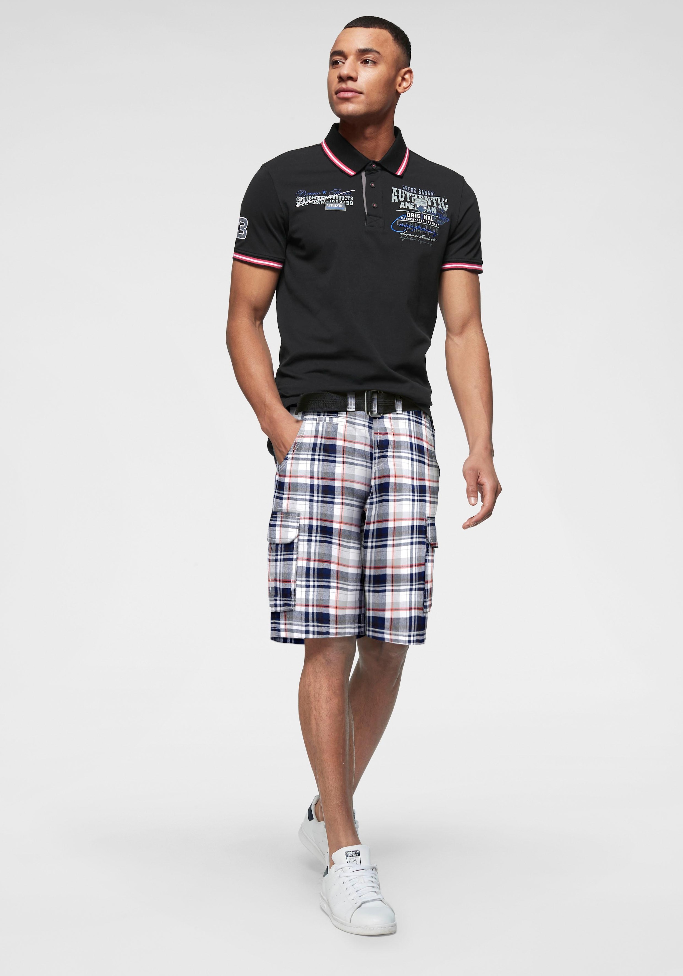 Bruno Banani Poloshirt, Kurzarm, körpernahe Passform, aus Baumwollmischung