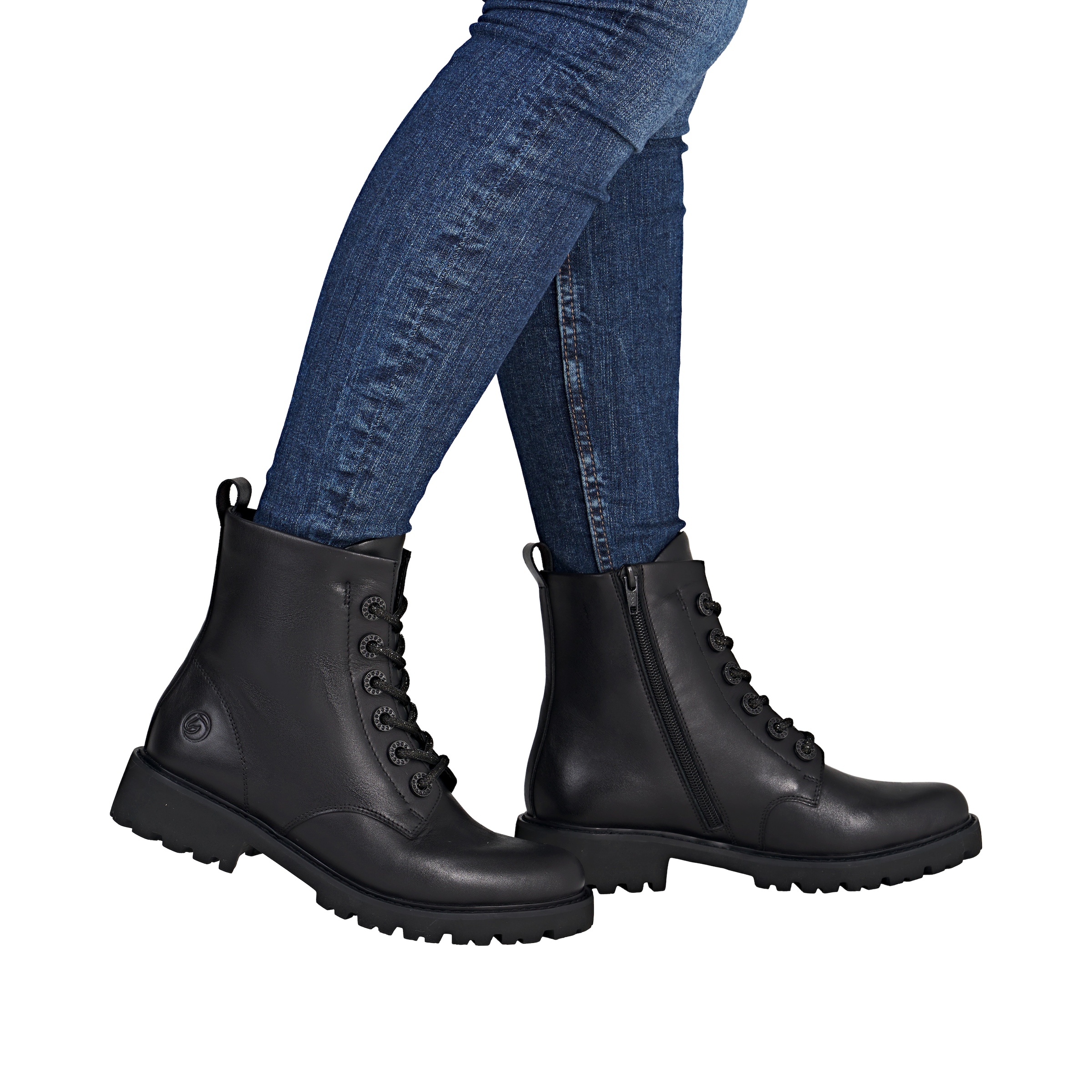Remonte Schnürstiefelette, Schnürboots, Blockabsatz, Profilsohle, mit Lite´n Soft-Ausstattung