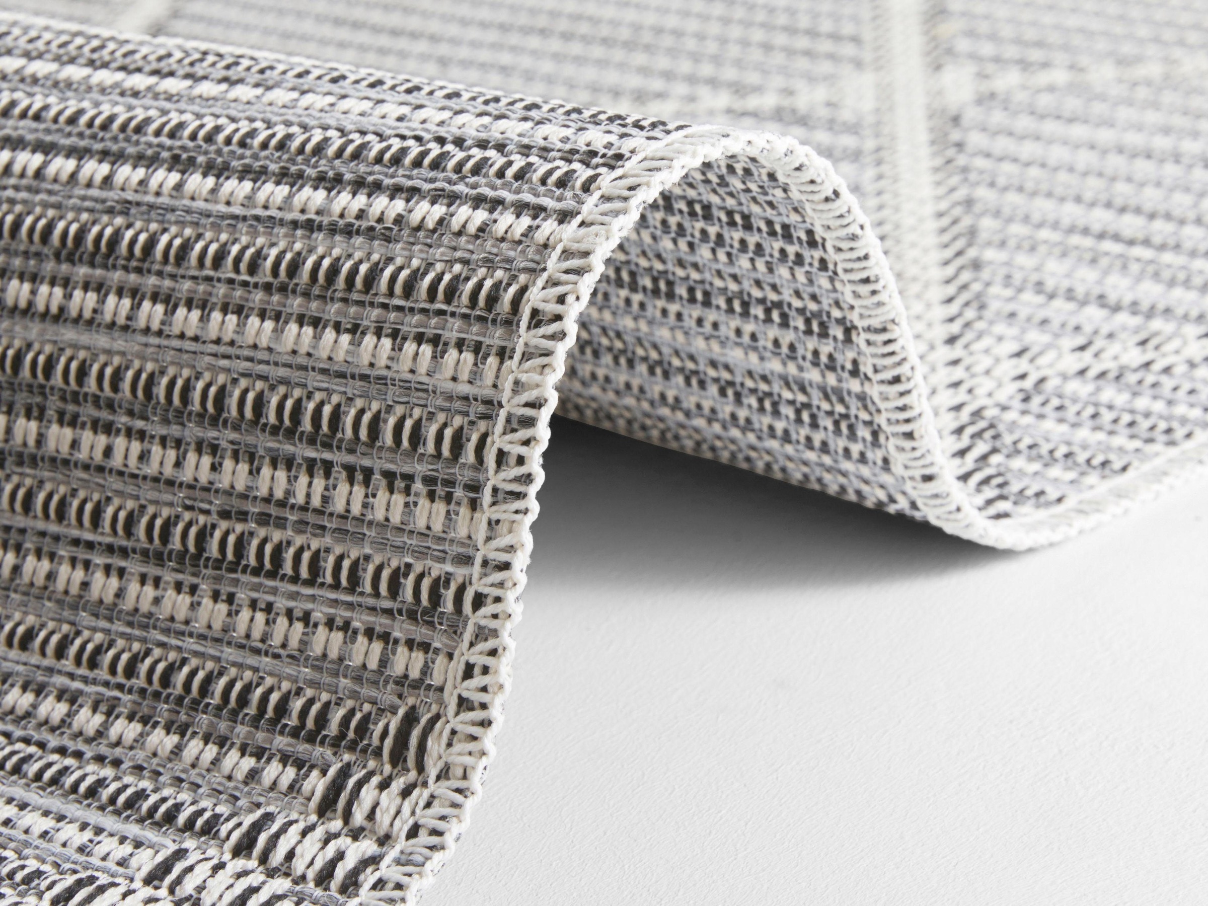 ELLE DECORATION Teppich »Yonne«, rechteckig, 4 mm Höhe, In-und Outdoor geeignet, Strapazierfähig und pflegeleicht, Flachgewebe